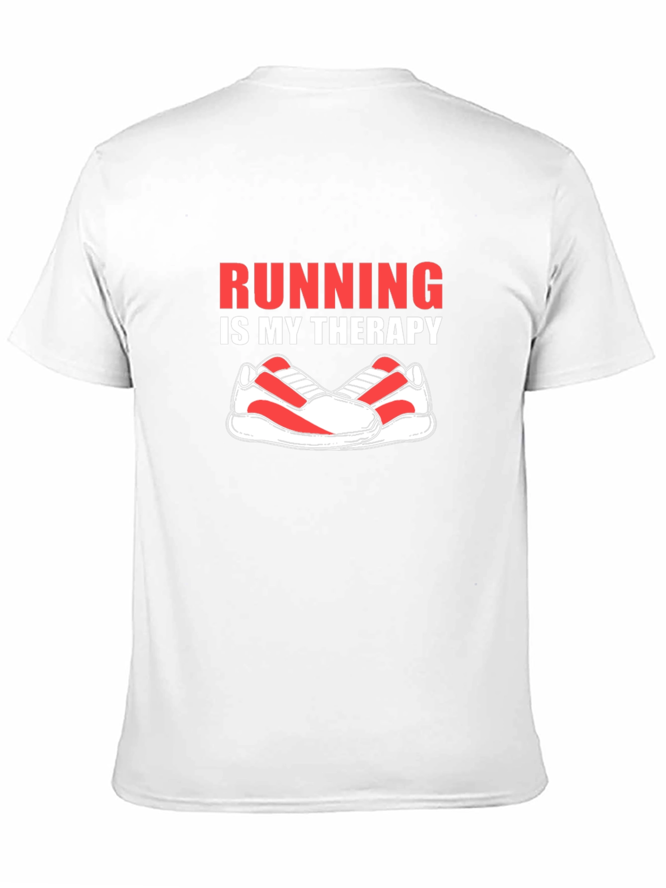 Running is My Therapy Graphic Tee - Black