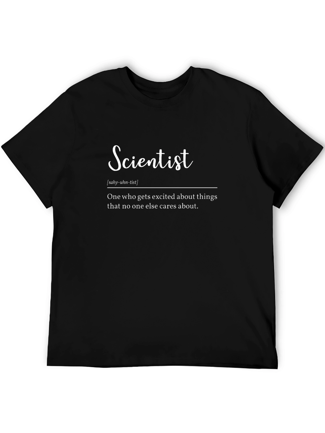 Scientist Definition Black T-Shirt