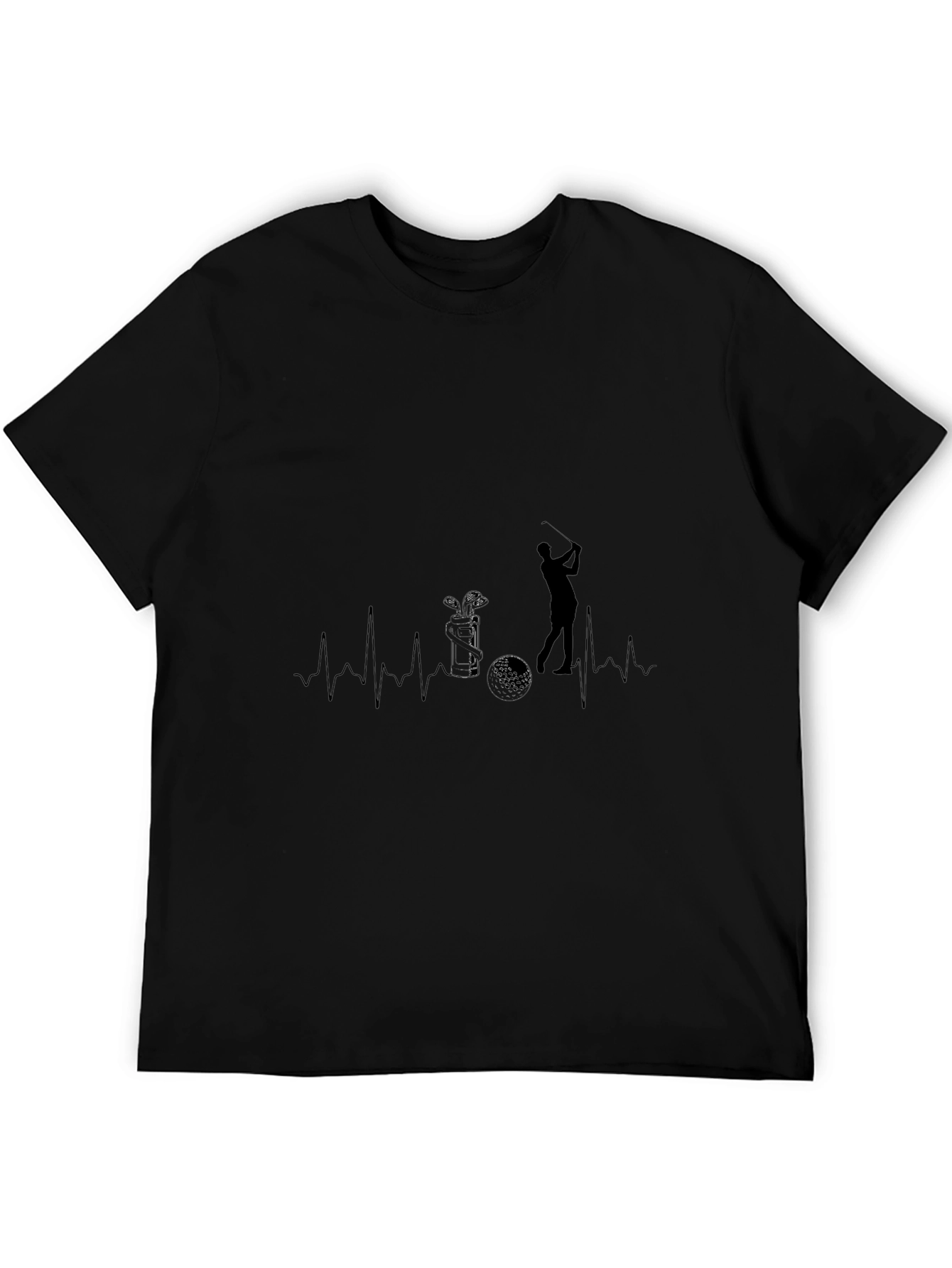 Golf Heartbeat T-Shirt - Golfer Gift