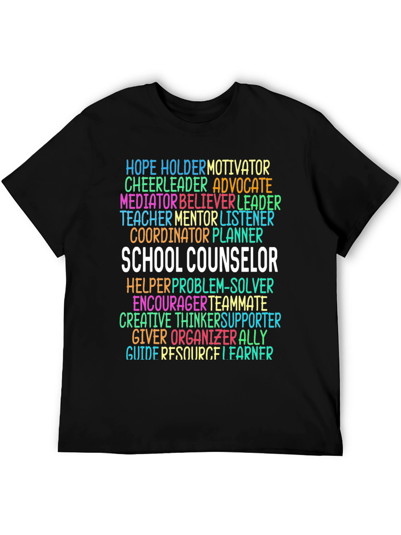 School Counselor Word Art T-Shirt