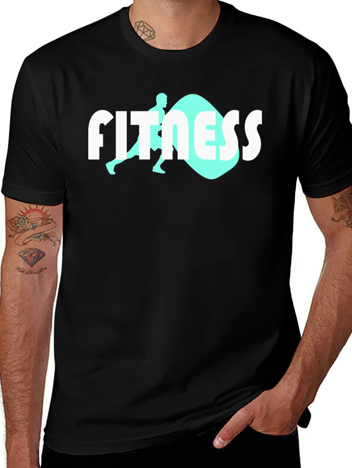 Fitness Graphic Tee - Black