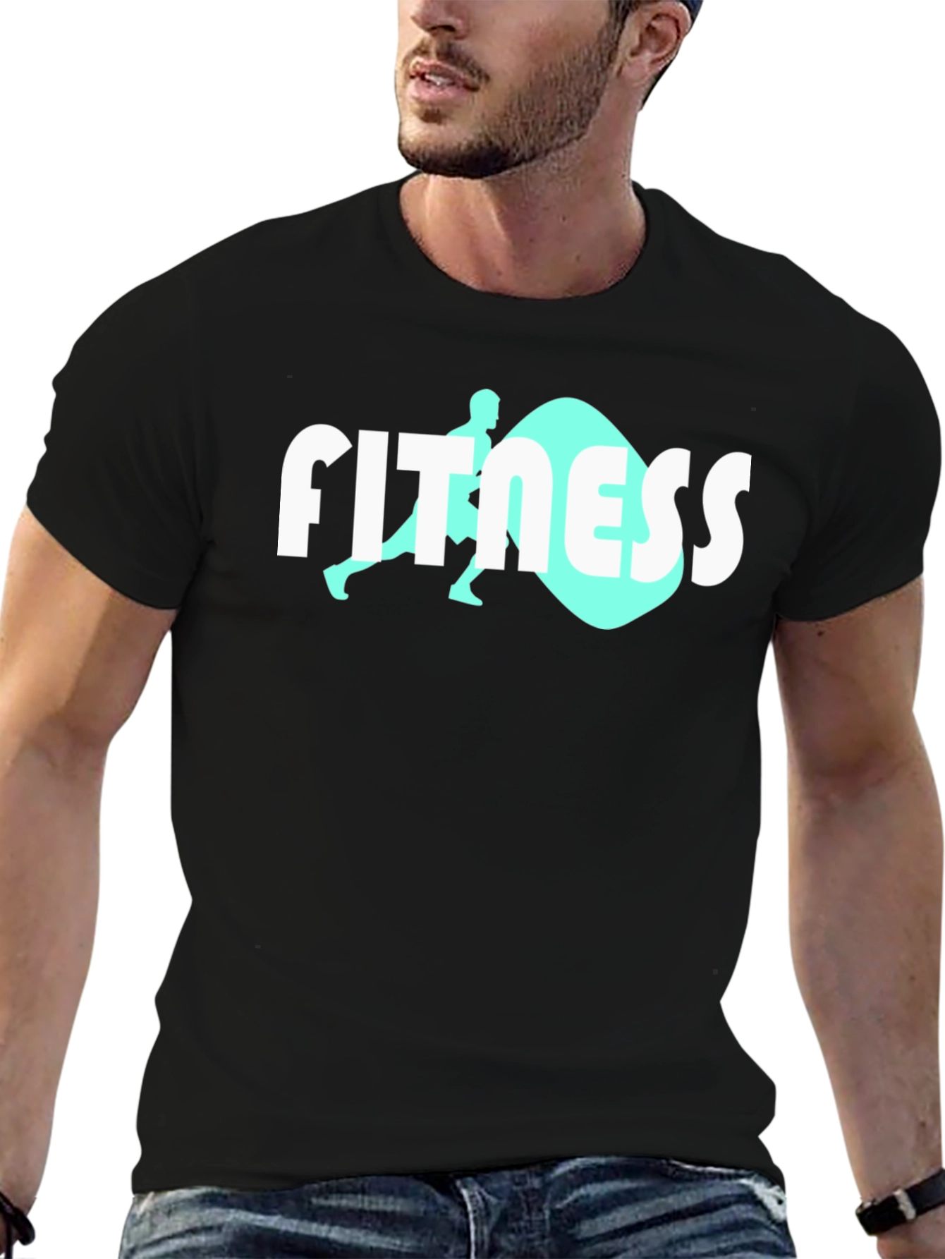 Fitness Graphic Tee - Black