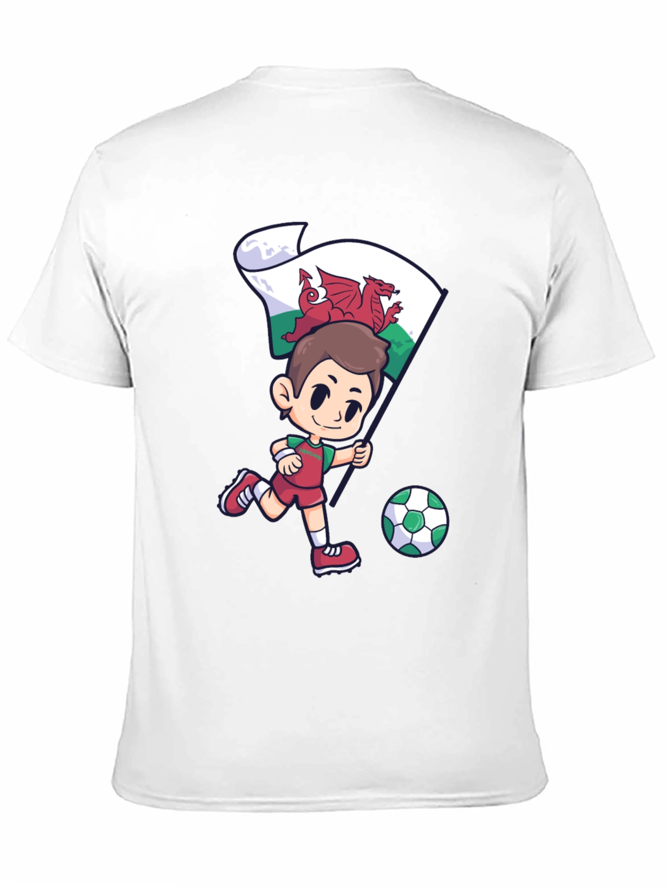 Wales Football Fan T-Shirt - Dragon Soccer