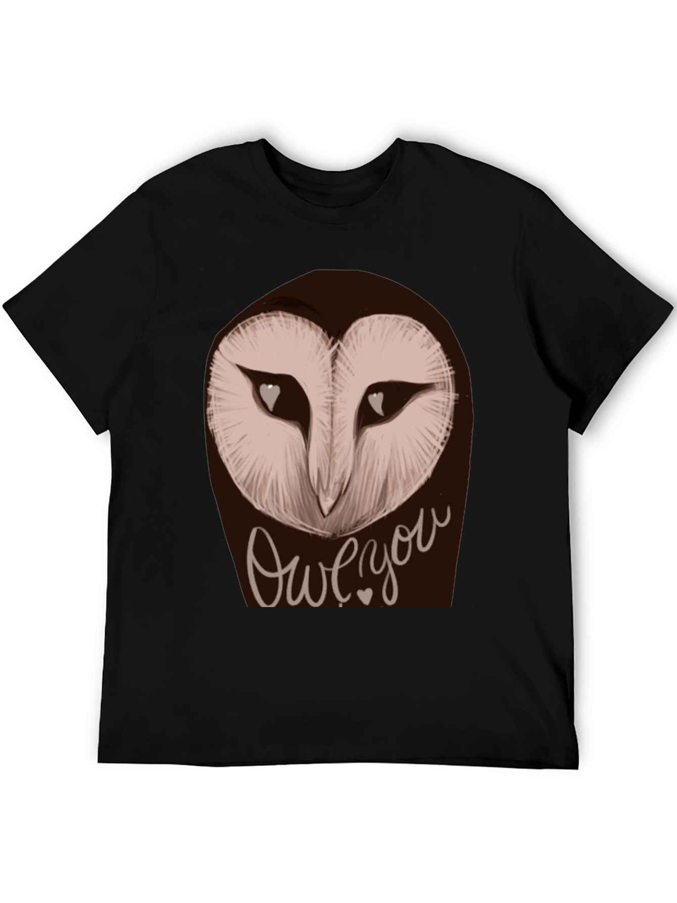 Owe You Owl Graphic Tee - Black Unisex T-Shirt