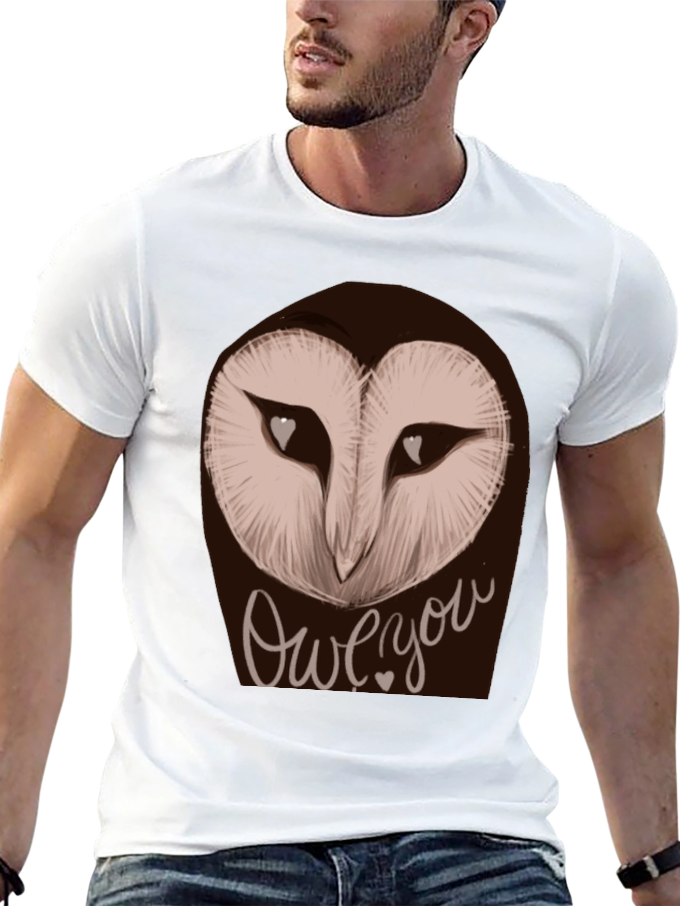 Owe You Owl Graphic Tee - Black Unisex T-Shirt