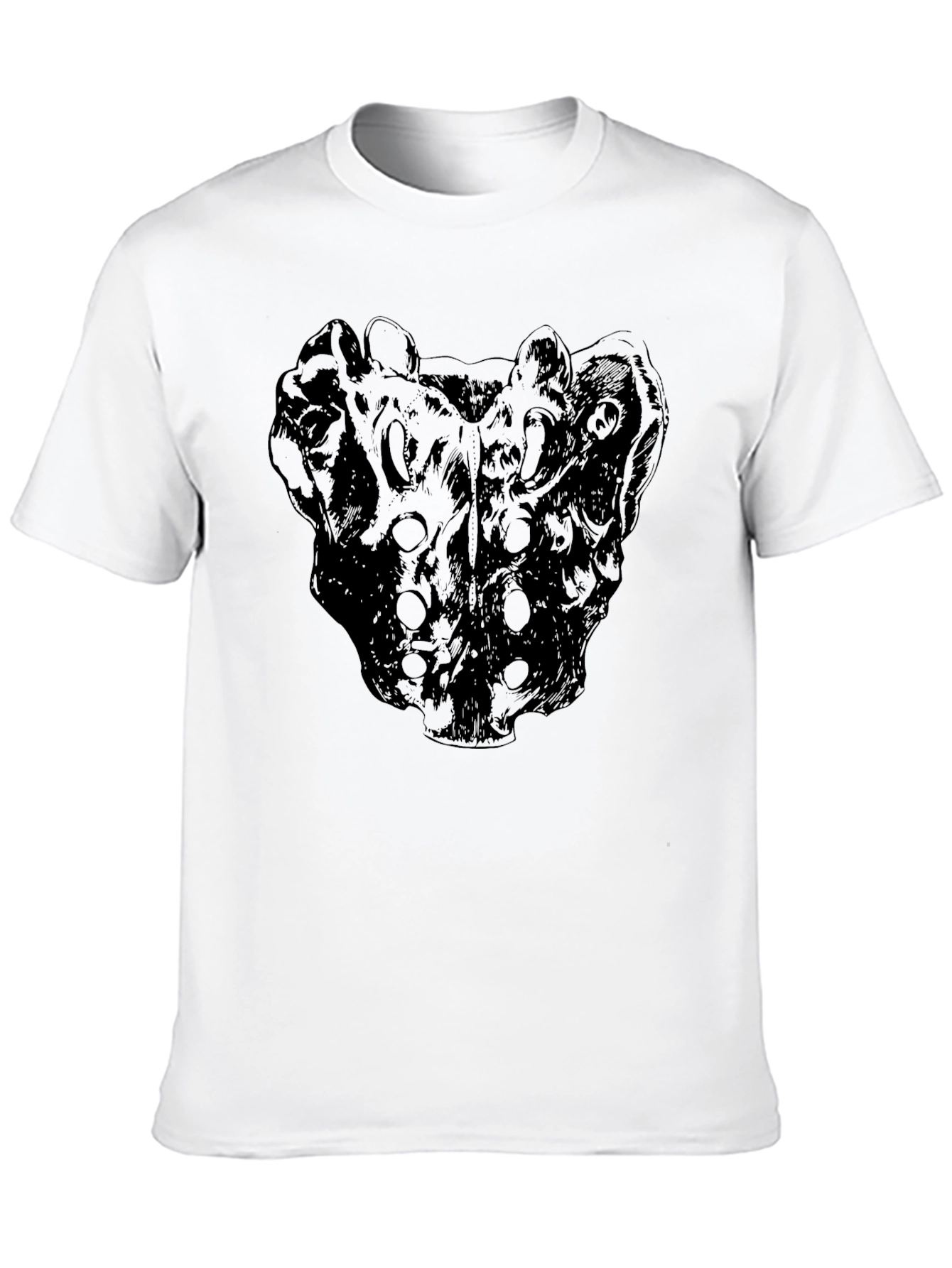 Abstract Graphic Print Crew Neck T-Shirt
