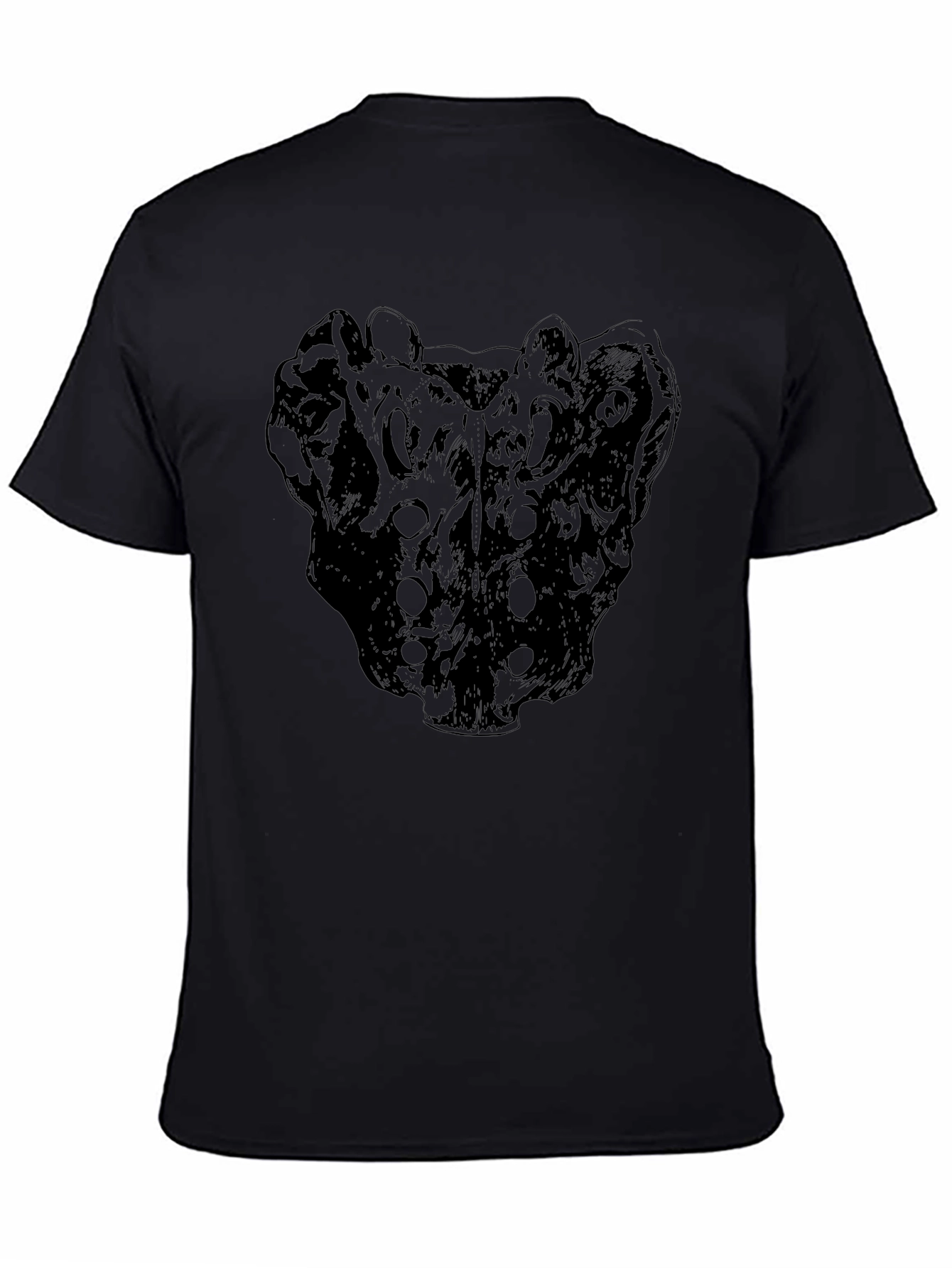 Abstract Graphic Print Crew Neck T-Shirt