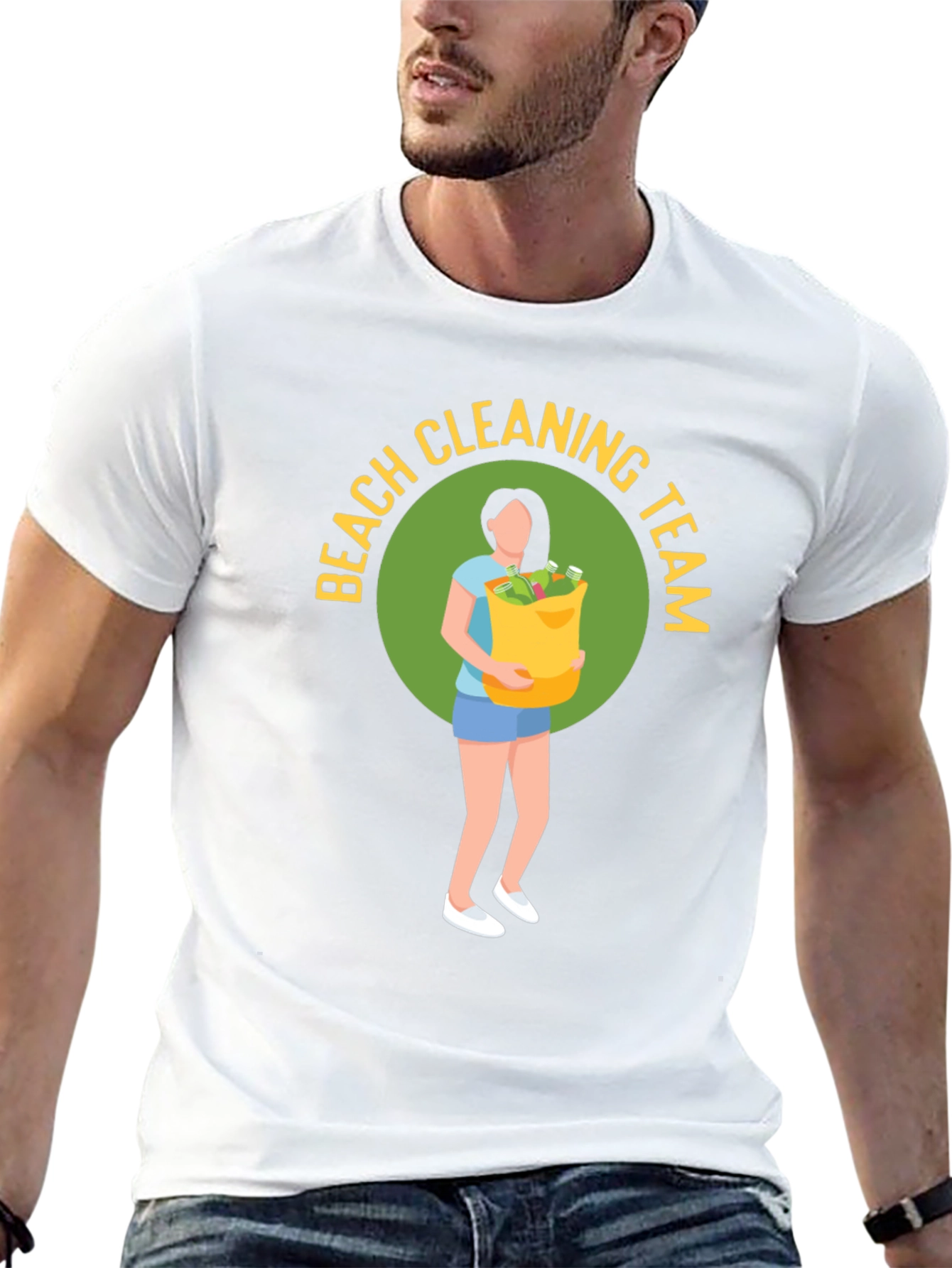 Beach Cleaning Team Graphic T-Shirt