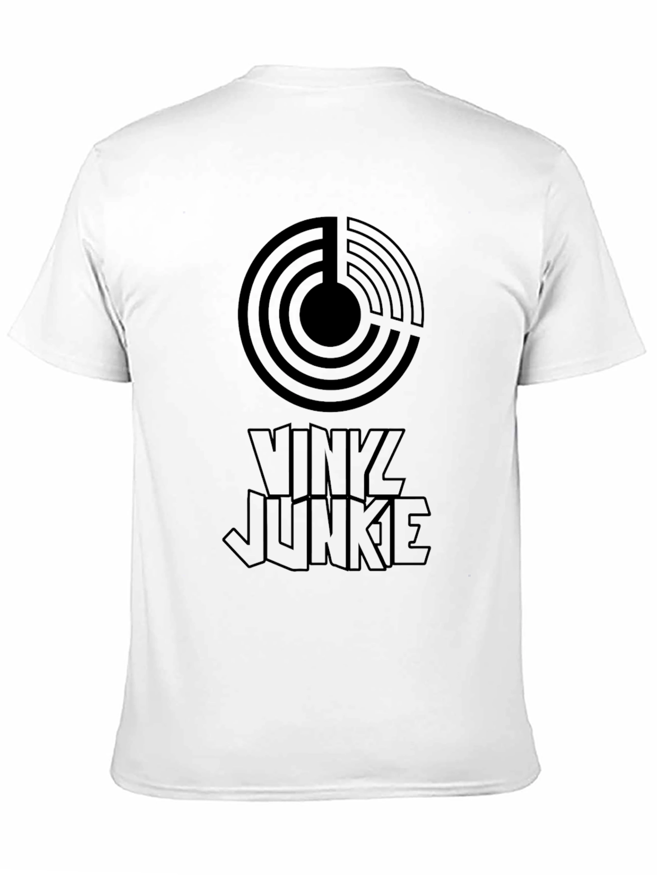 Vinyl Junkie Black Graphic Tee