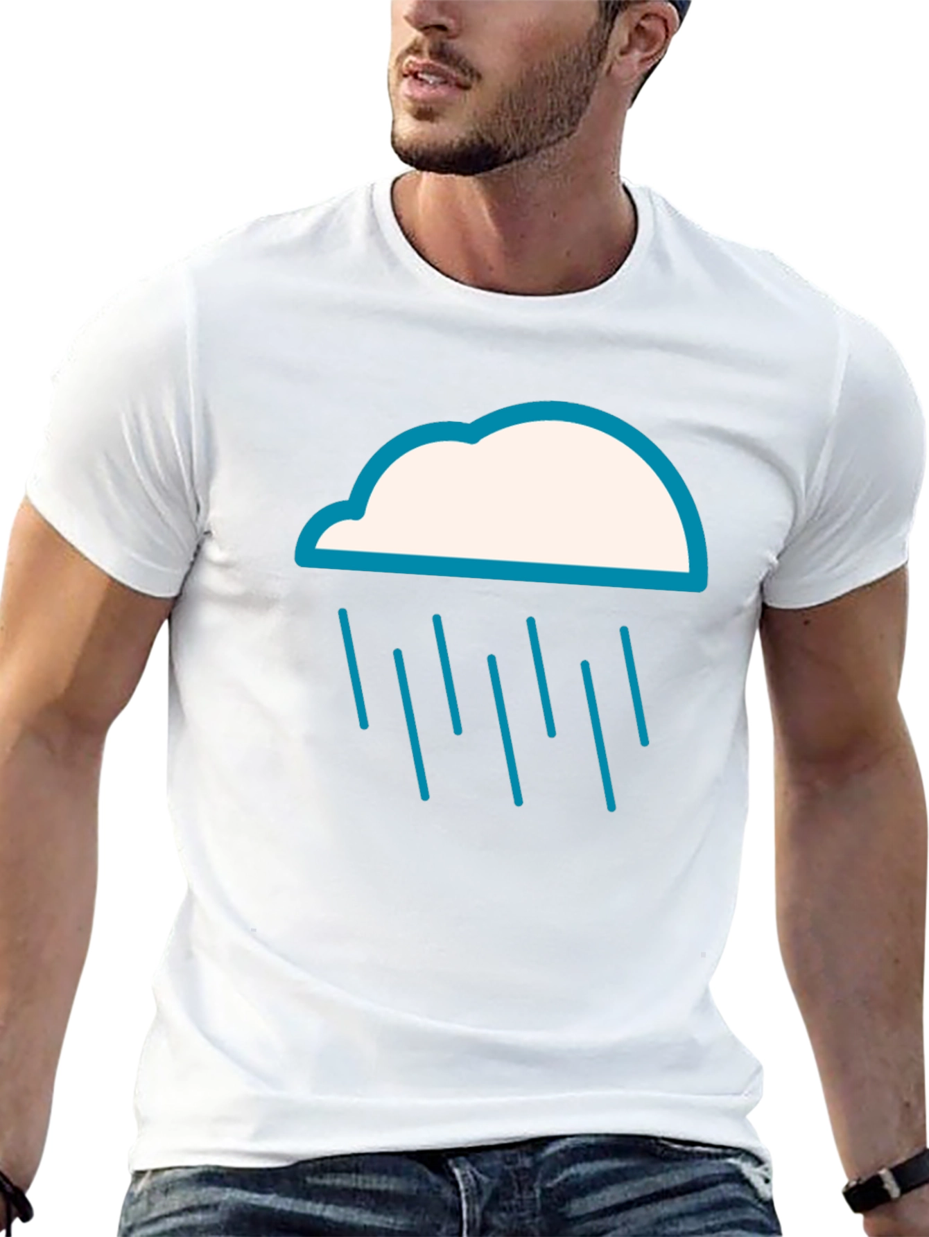 Rain Cloud Graphic Tee - Weather T-Shirt