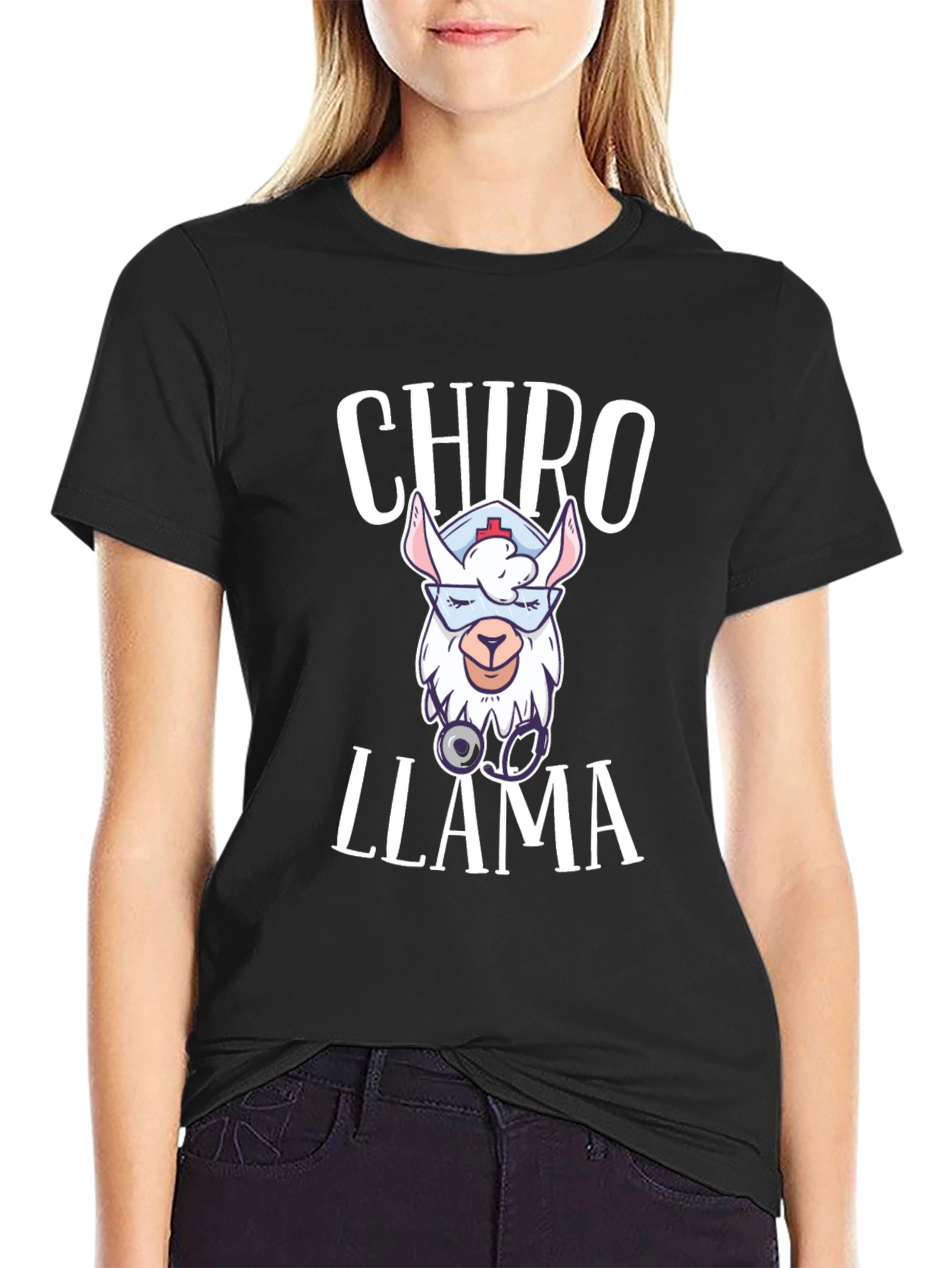 Chiro Llama T-Shirt - Cute Chiropractor Gift