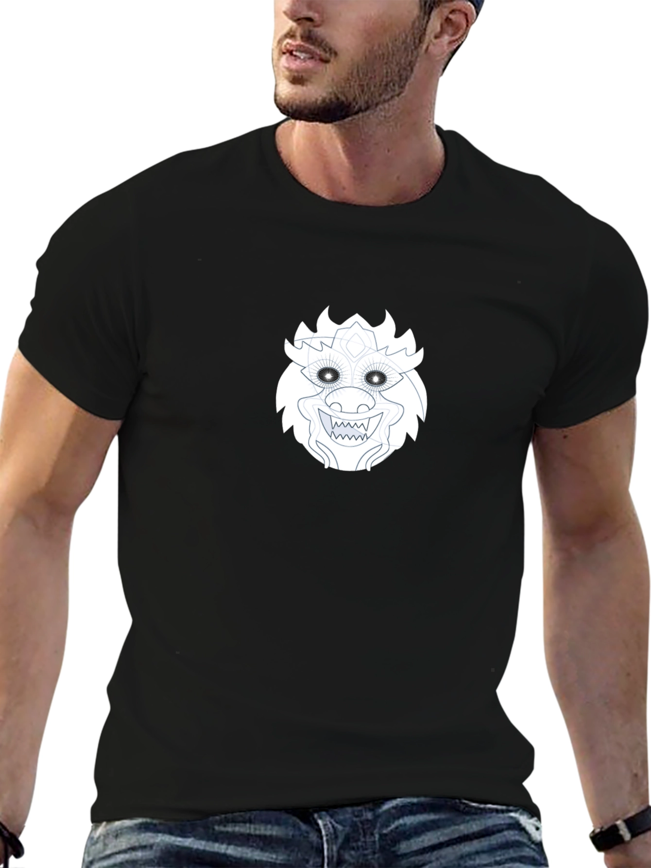 Graphic Print Black T-Shirt