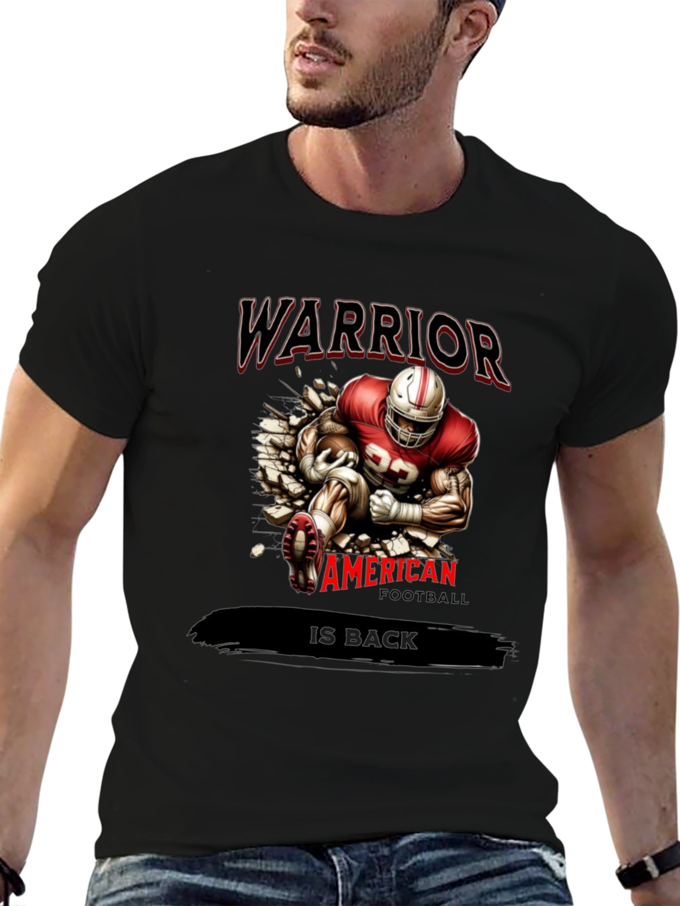 Warrior Football Graphic T-Shirt