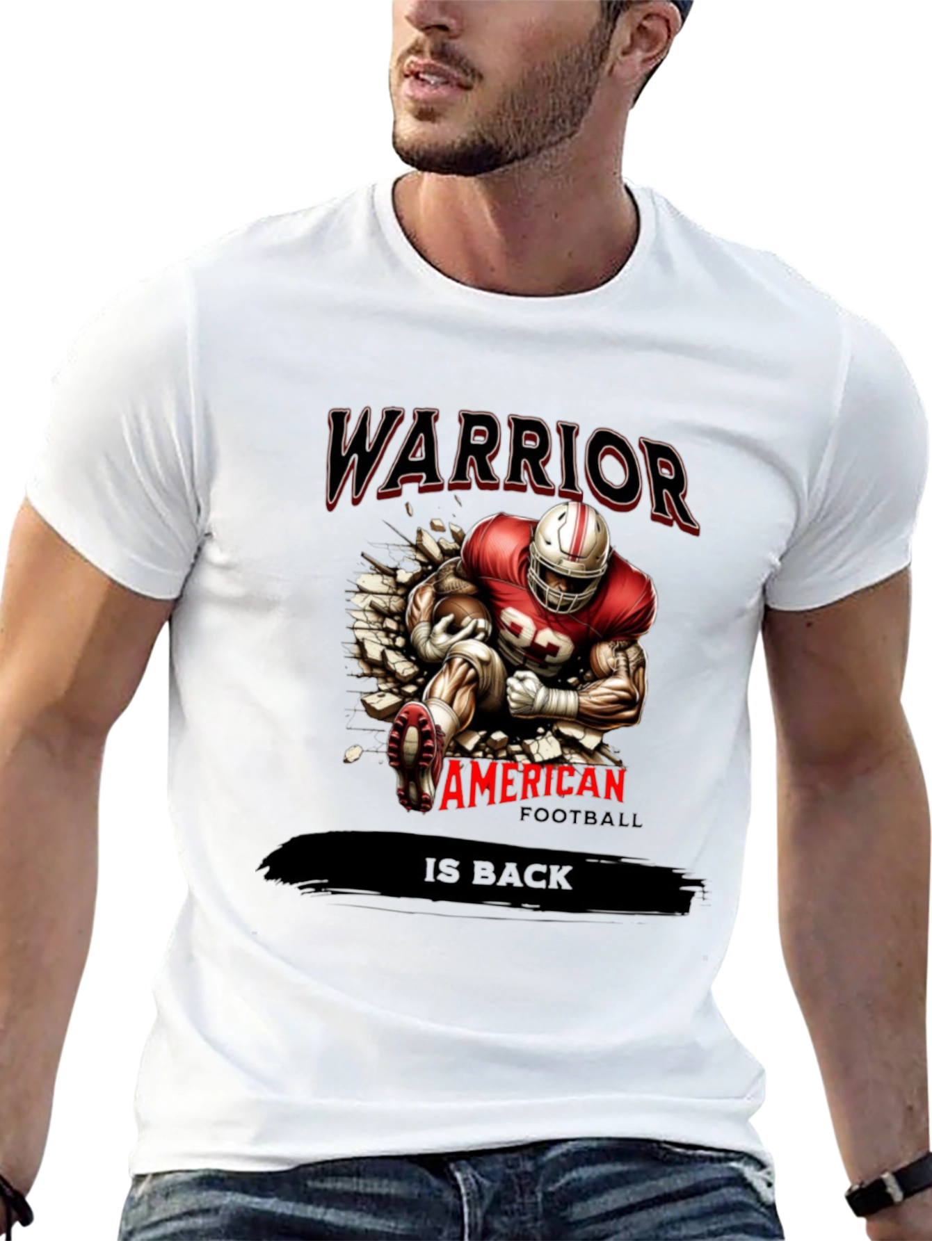 Warrior Football Graphic T-Shirt