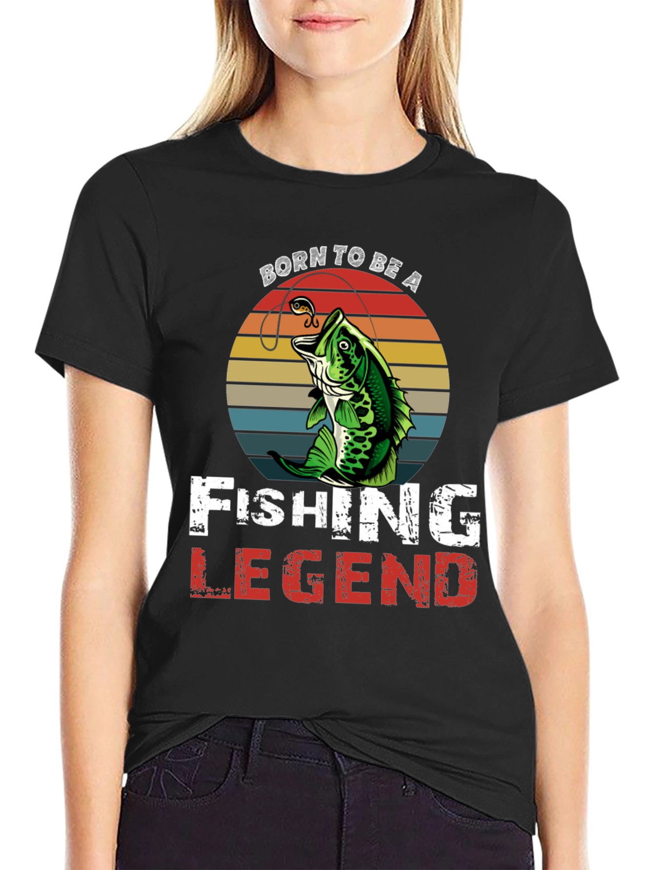 Born To Be a Fishing Legend Graphic Tee