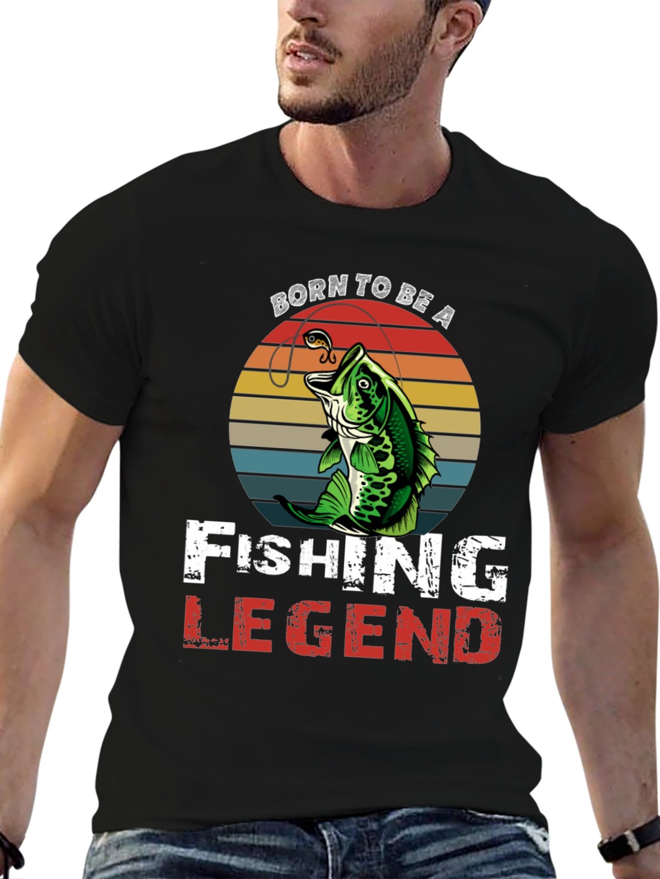 Born To Be a Fishing Legend Graphic Tee