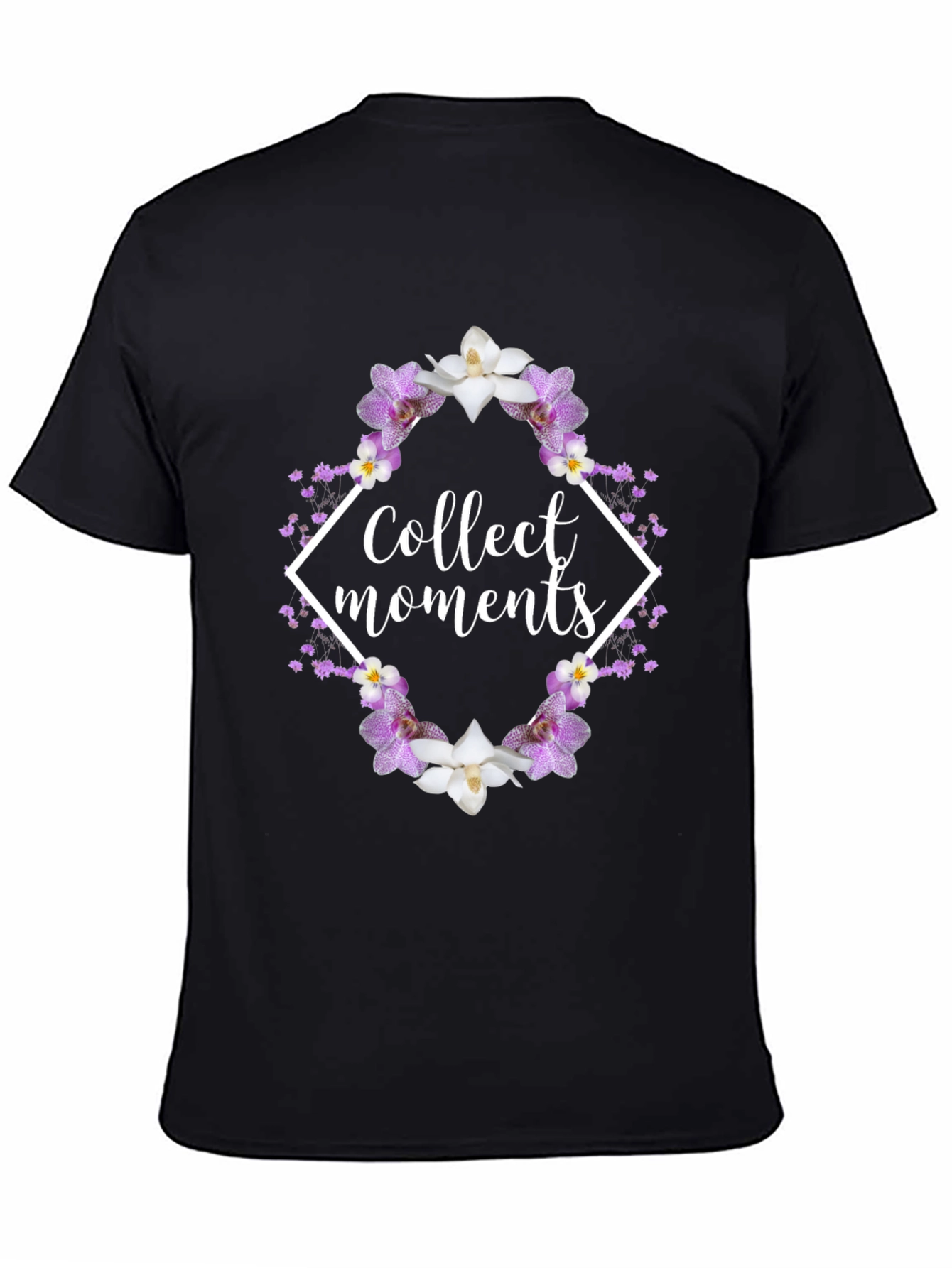 Collect Moments Floral Graphic Tee - Black