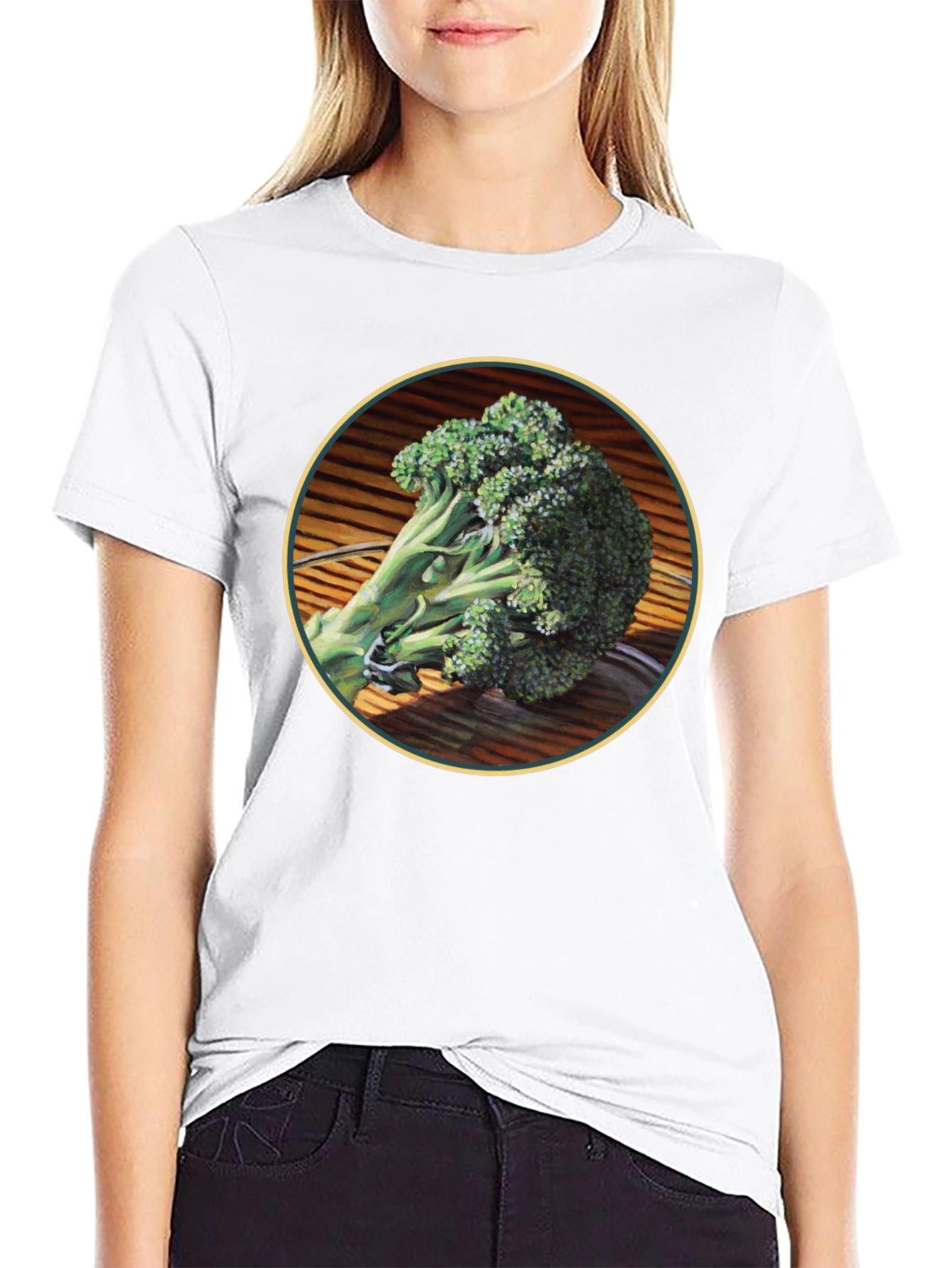 Broccoli Graphic Tee - Fresh Vegetable Design