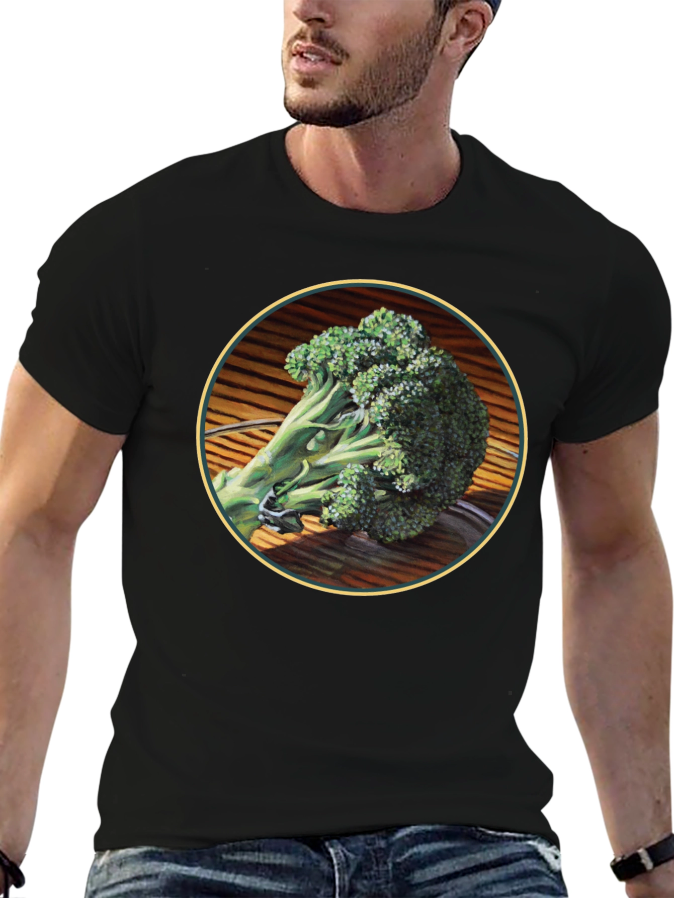 Broccoli Graphic Tee - Fresh Vegetable Design