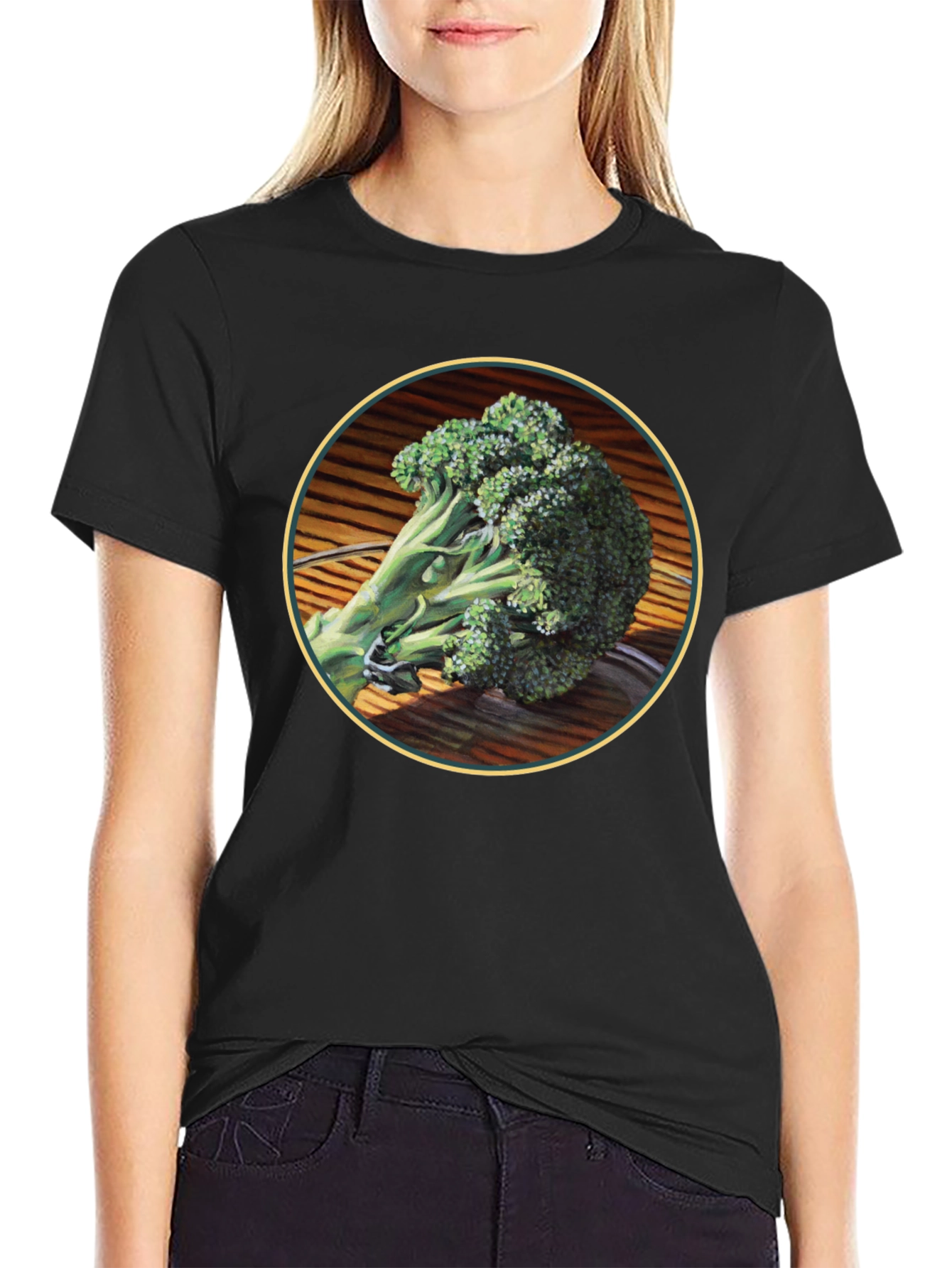 Broccoli Graphic Tee - Fresh Vegetable Design