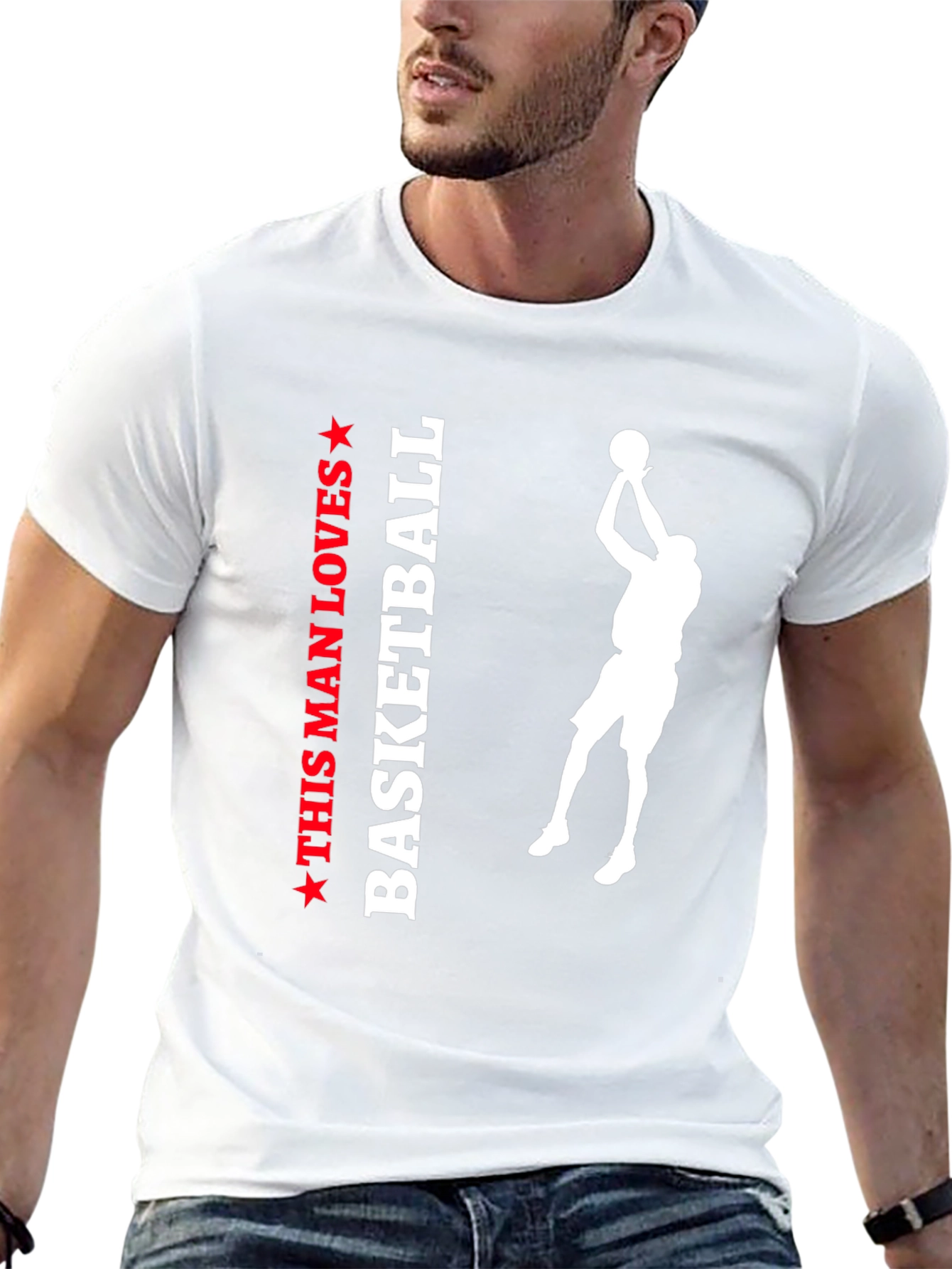 This Man Loves Basketball Graphic Tee