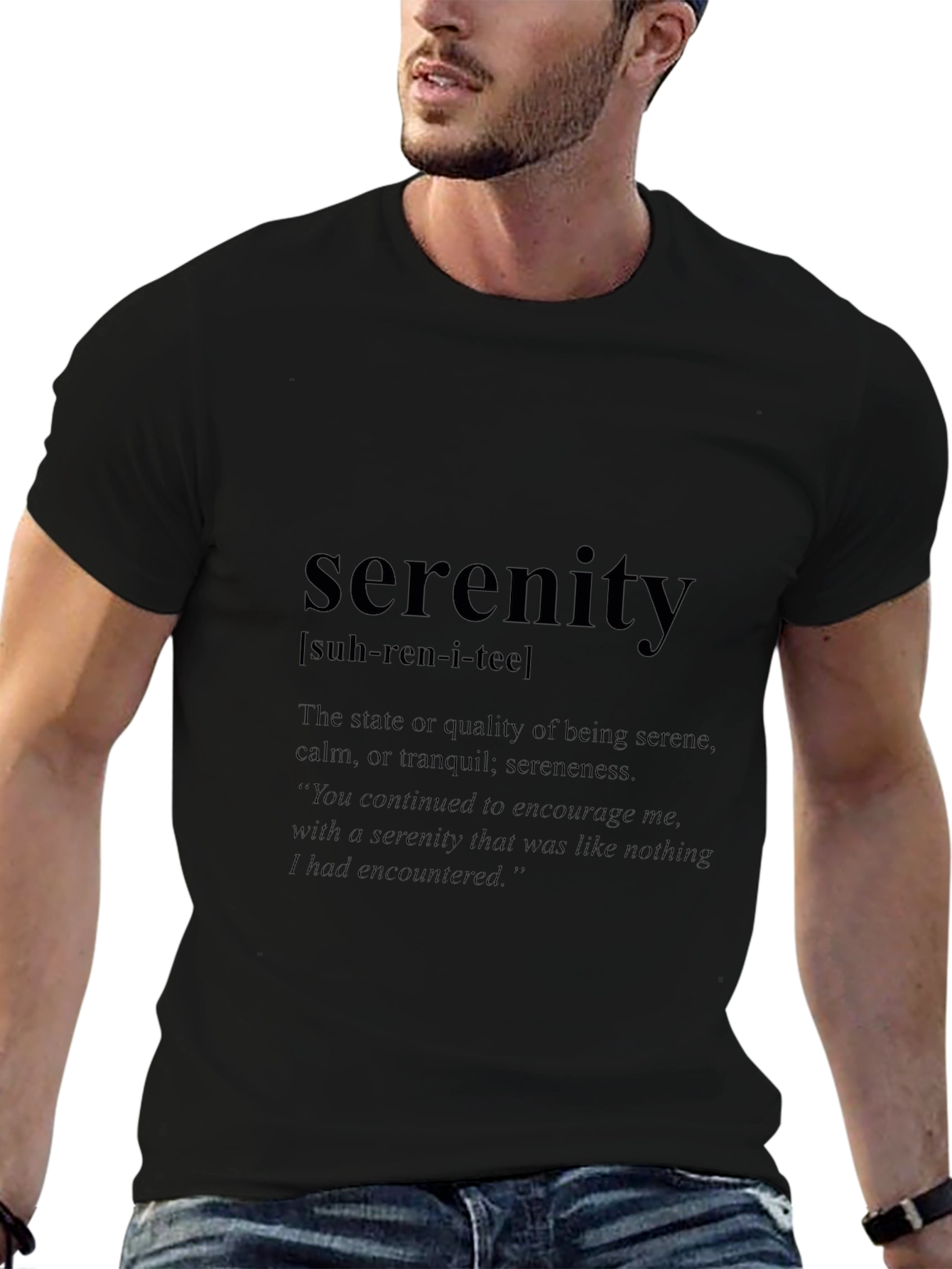 Serenity Definition Black T-Shirt