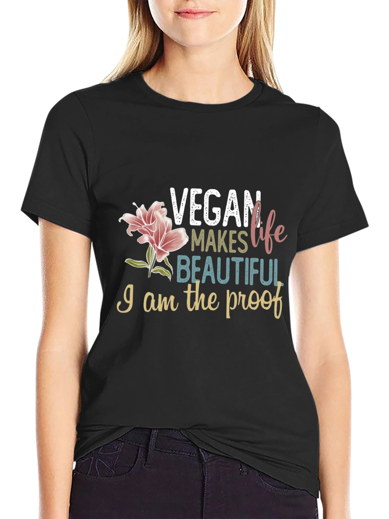 Vegan Makes Life Beautiful T-Shirt