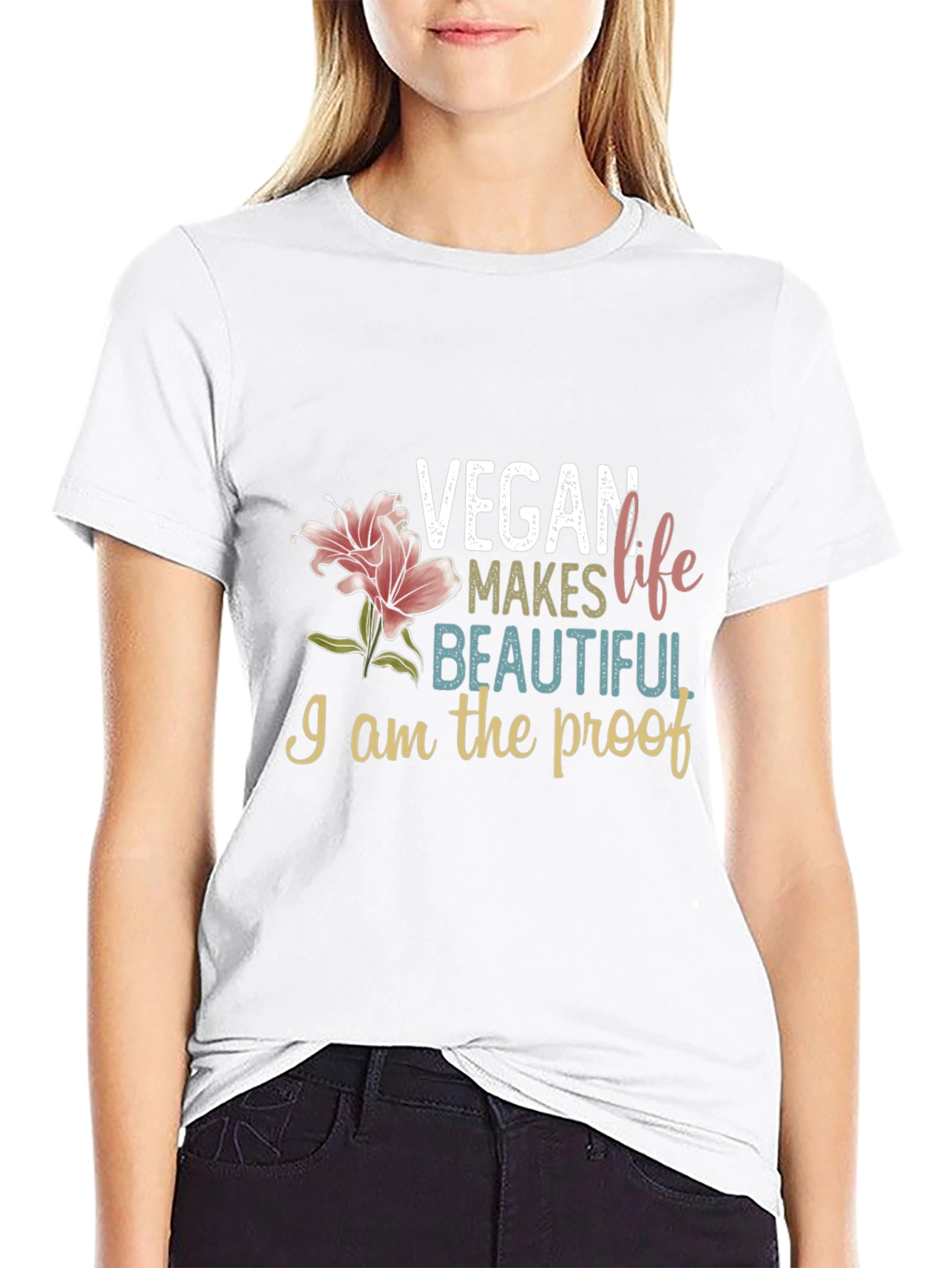 Vegan Makes Life Beautiful T-Shirt
