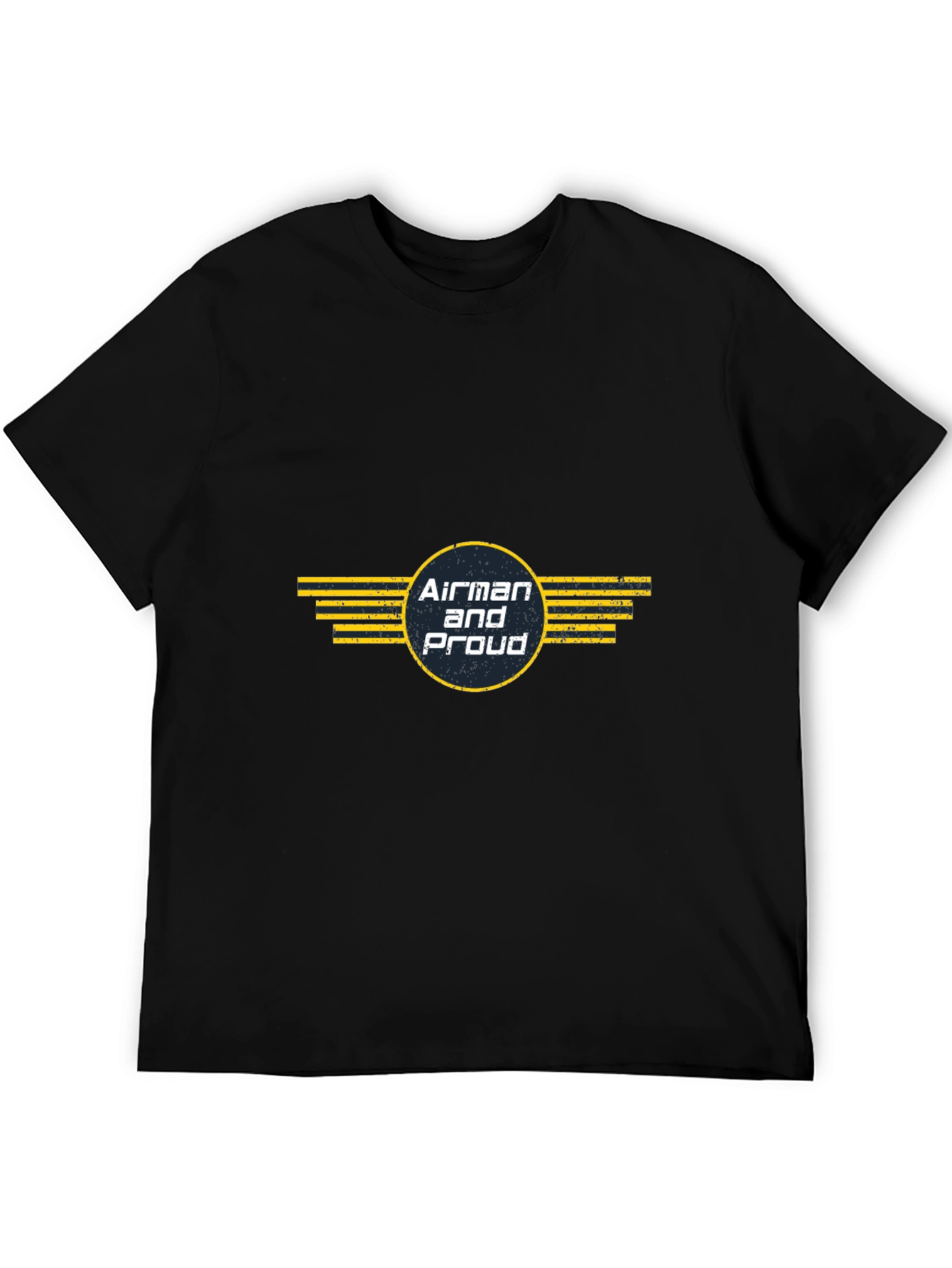 Airman and Proud Graphic Tee - Military Pride Shirt