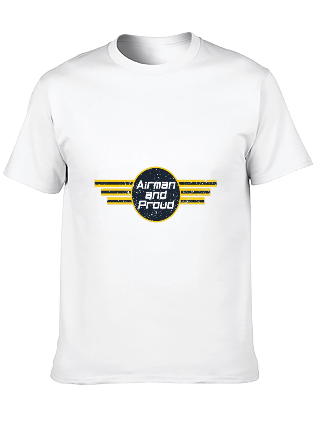 Airman and Proud Graphic Tee - Military Pride Shirt
