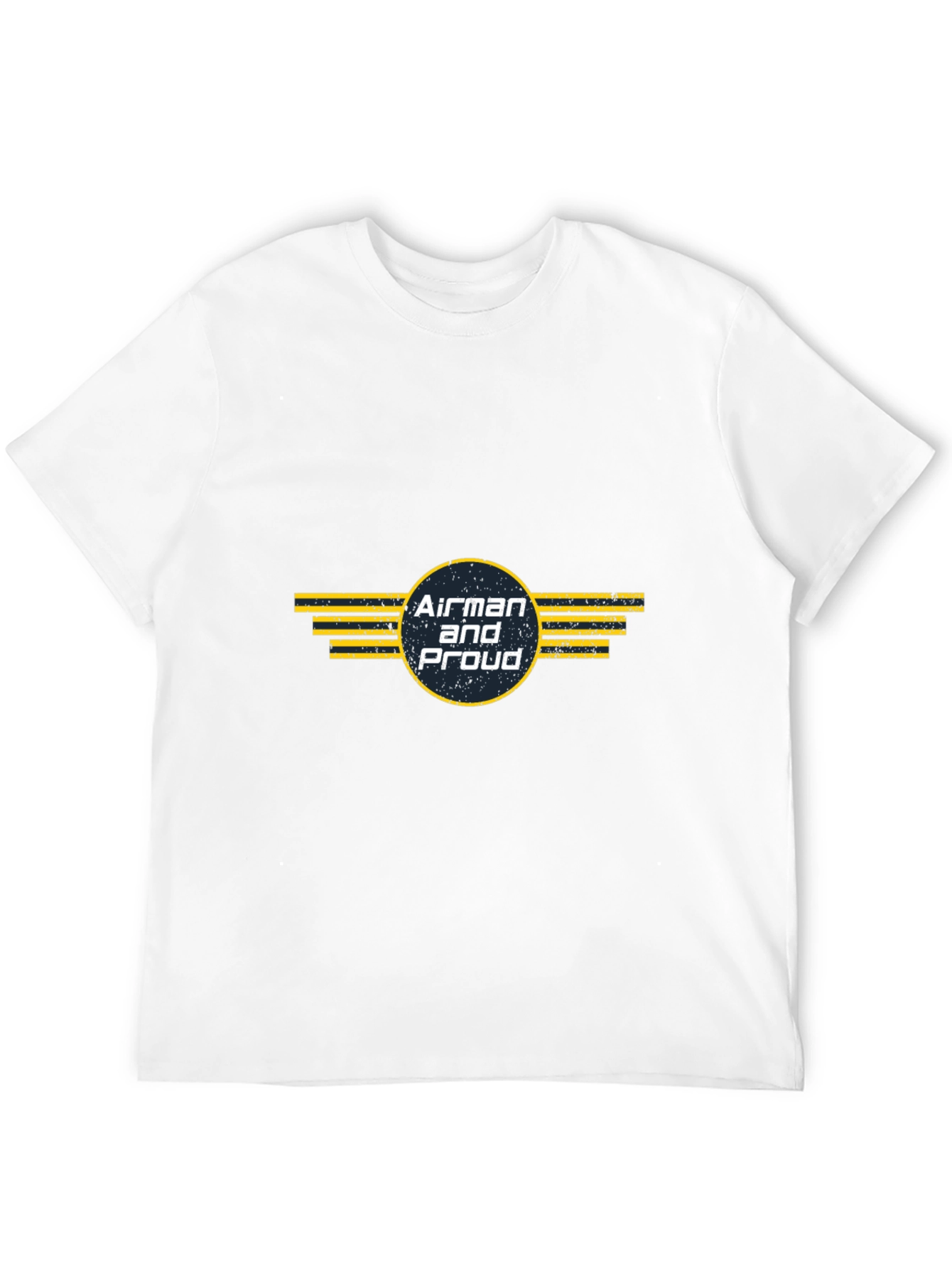 Airman and Proud Graphic Tee - Military Pride Shirt