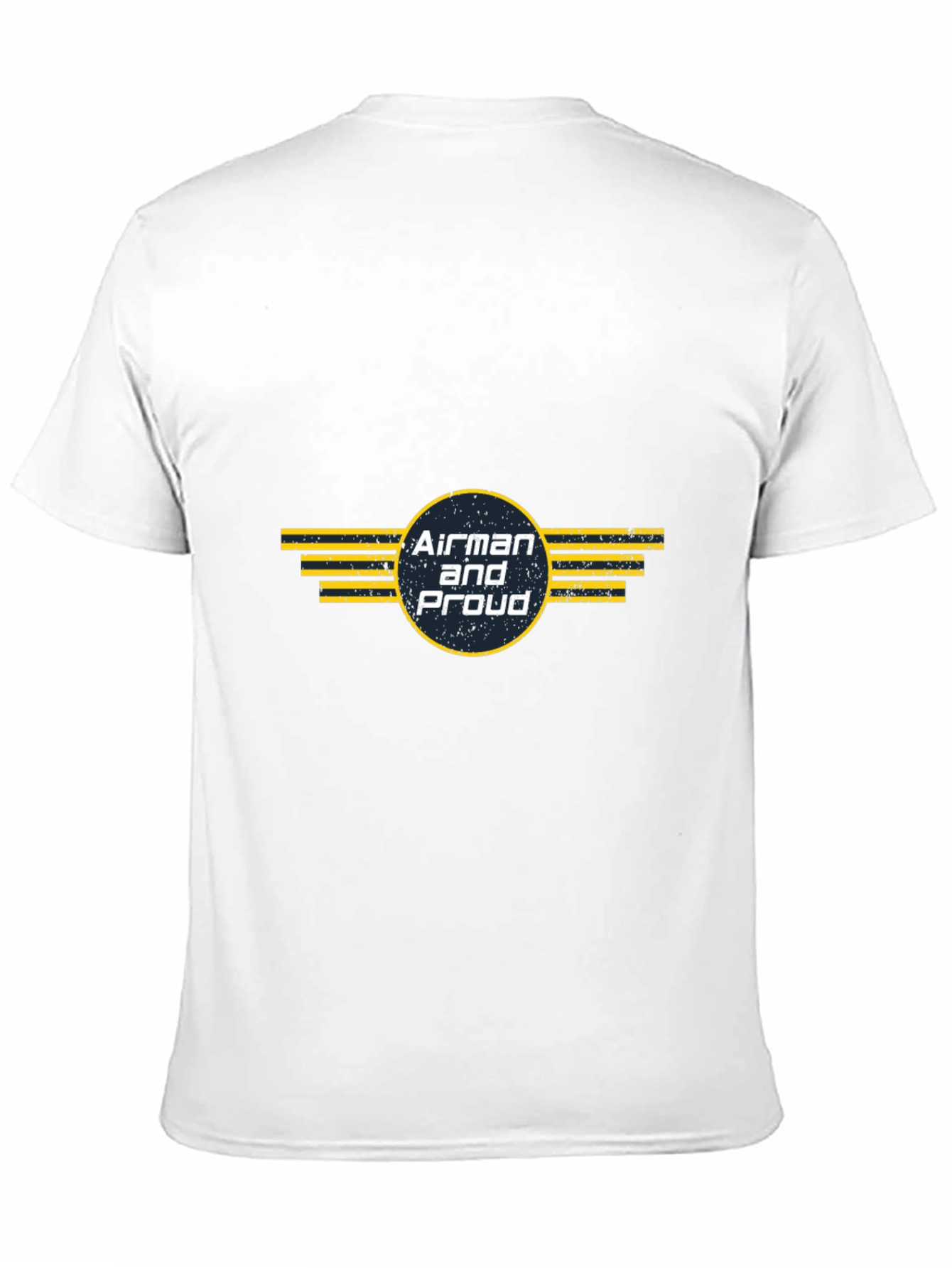 Airman and Proud Graphic Tee - Military Pride Shirt