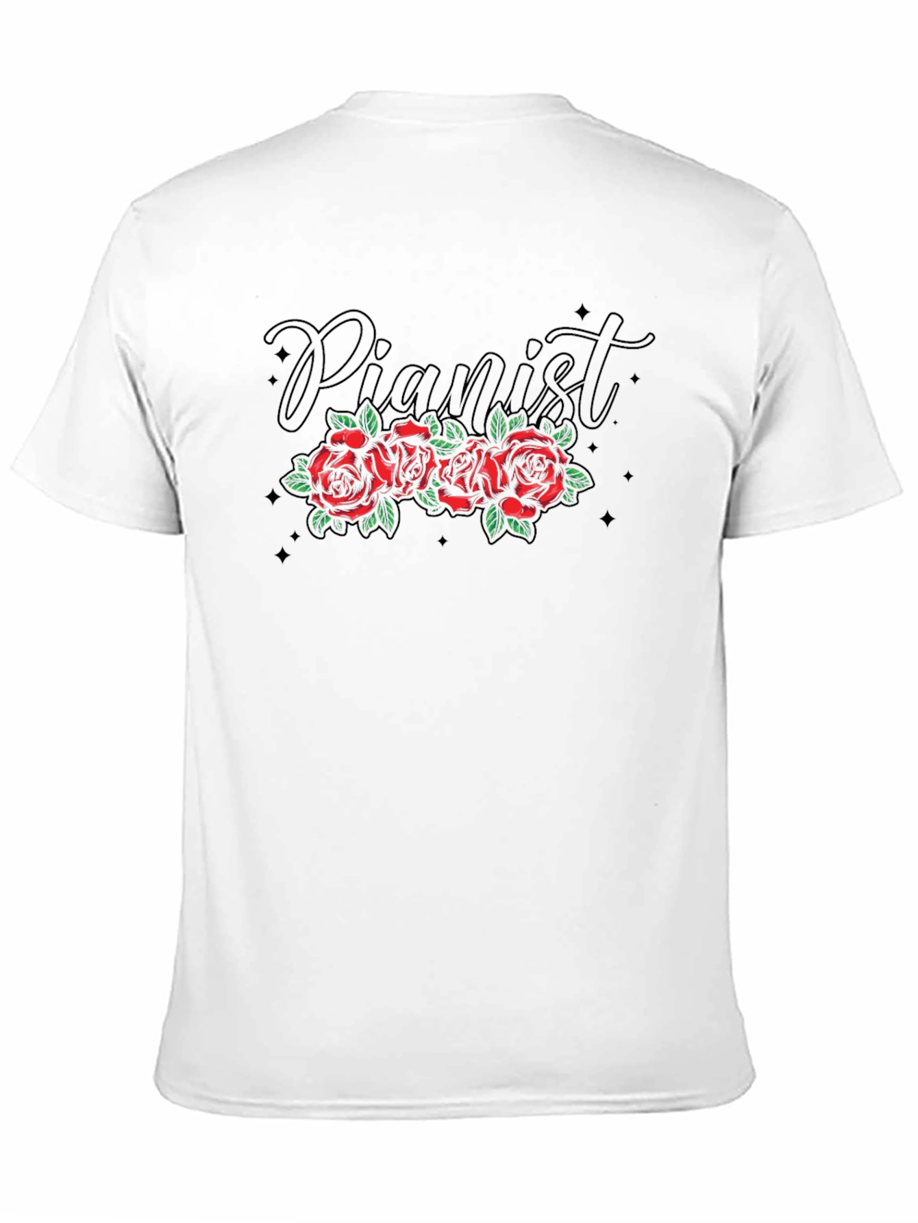 Pianist Roses Graphic T-Shirt