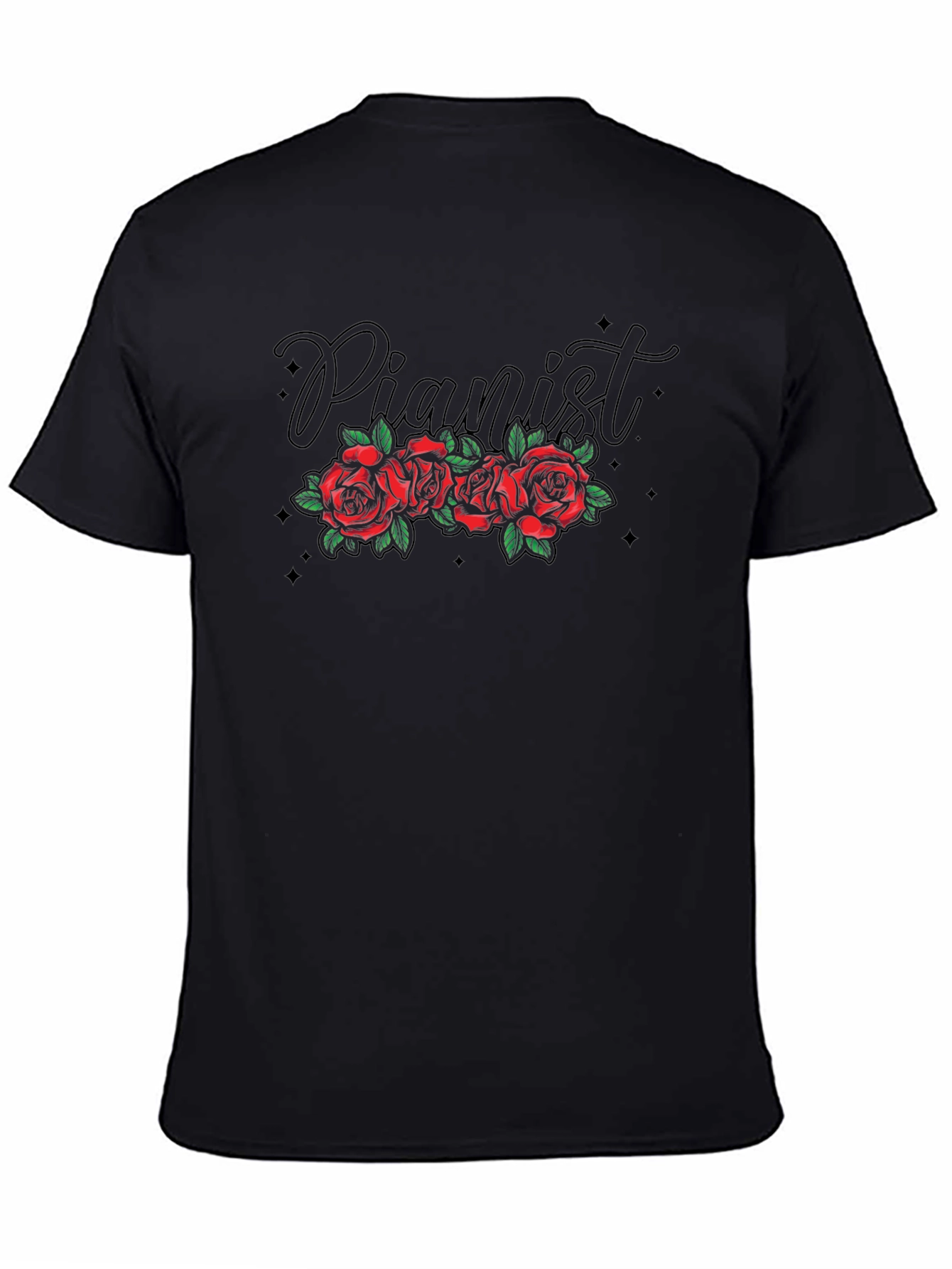 Pianist Roses Graphic T-Shirt