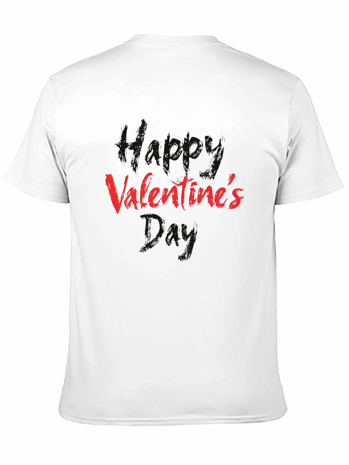 Valentines Day Graphic Tee - Black Cotton Shirt