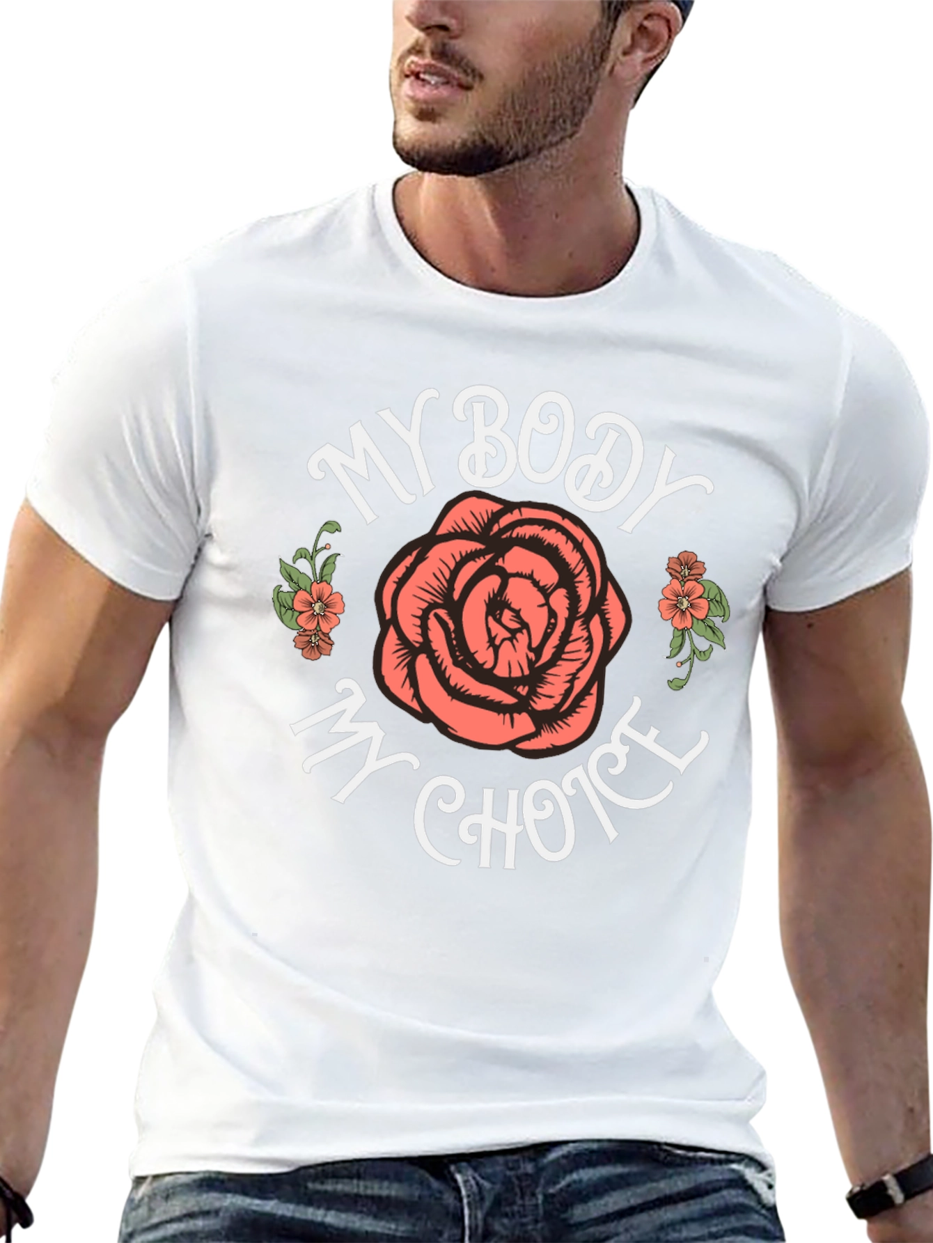 My Body My Choice Rose Graphic Tee