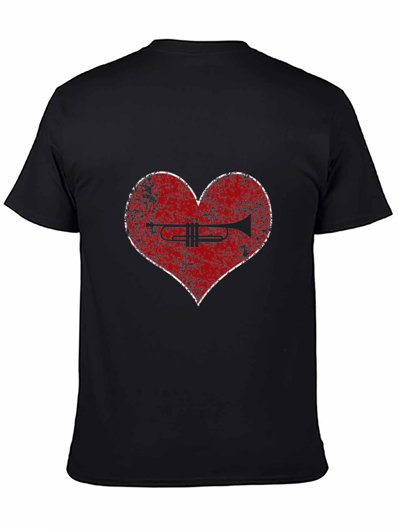 Trumpet Heart T-Shirt - Music Lover Tee
