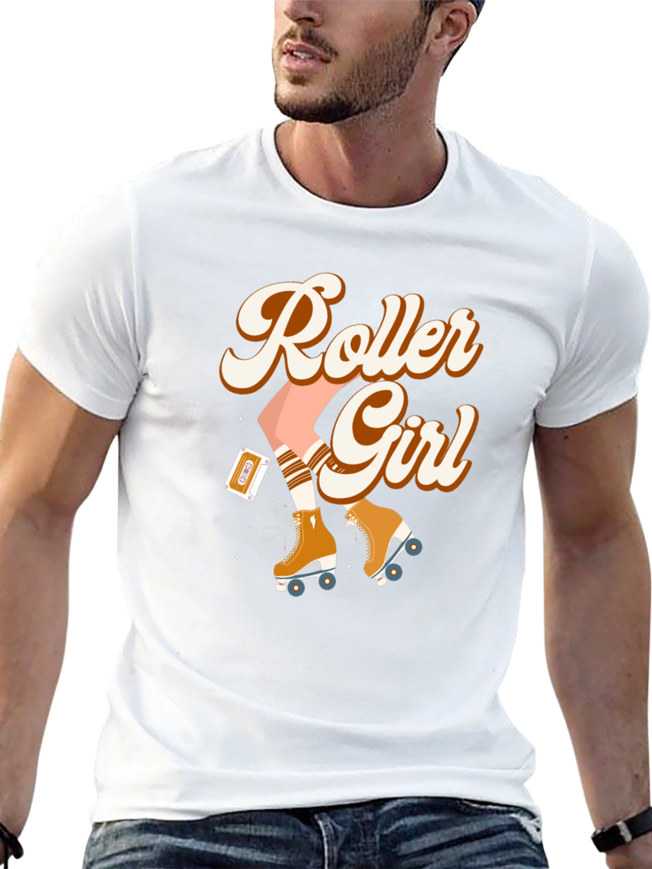 Retro Roller Girl T-Shirt