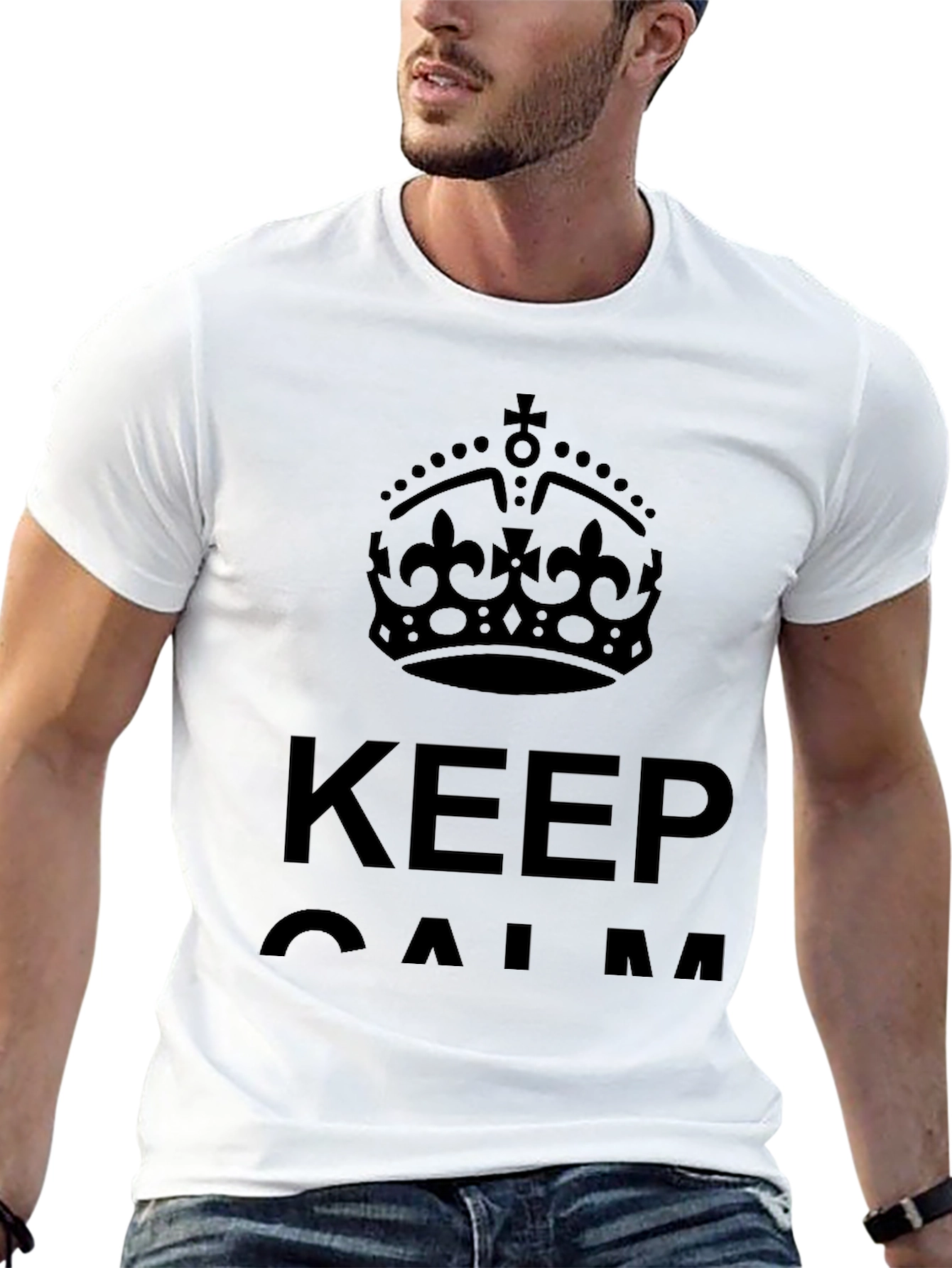 Keep Calm Graphic Tee - Stylish Comfort