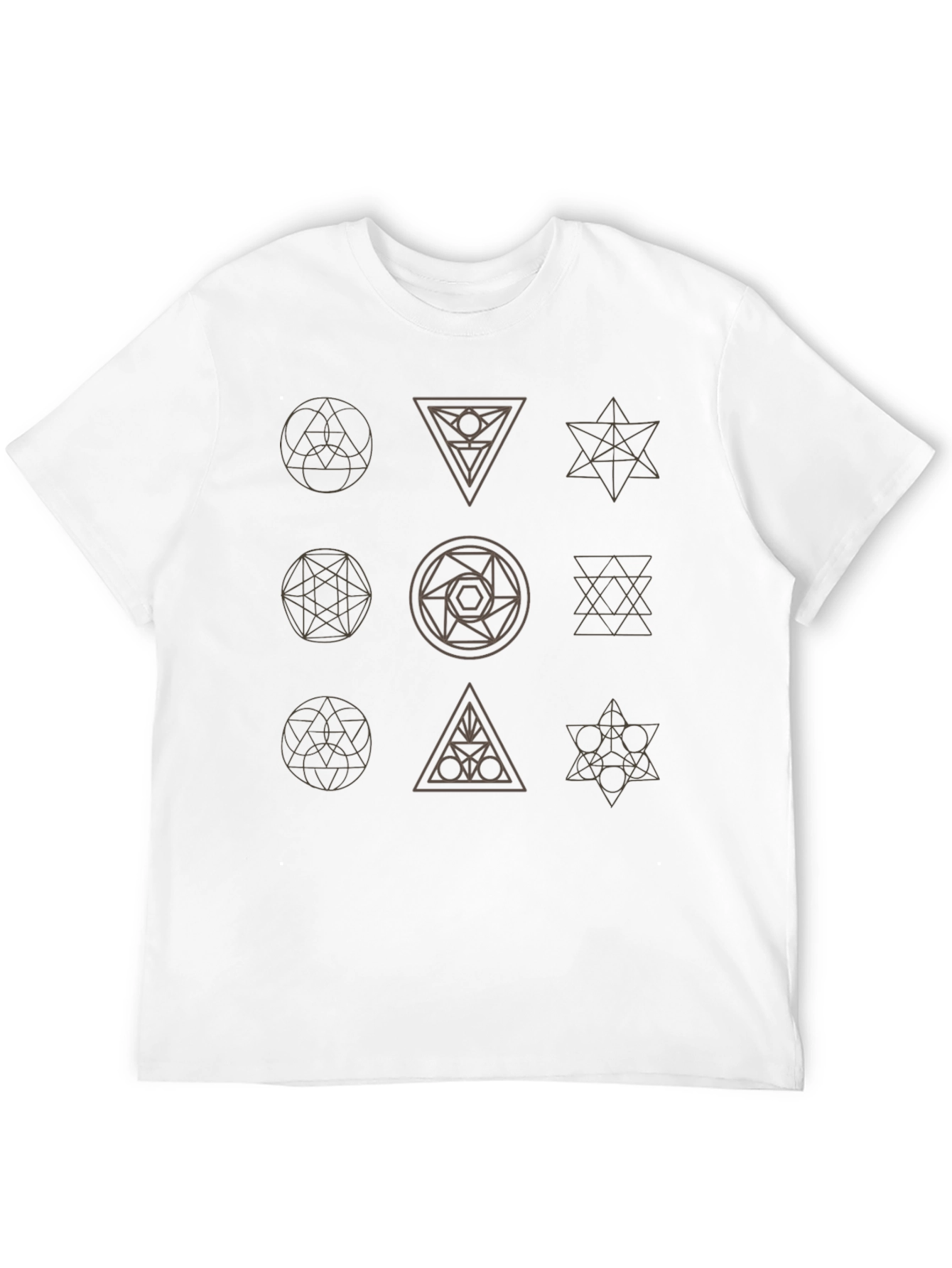 Geometric Symbol T-Shirt - Modern Graphic Tee