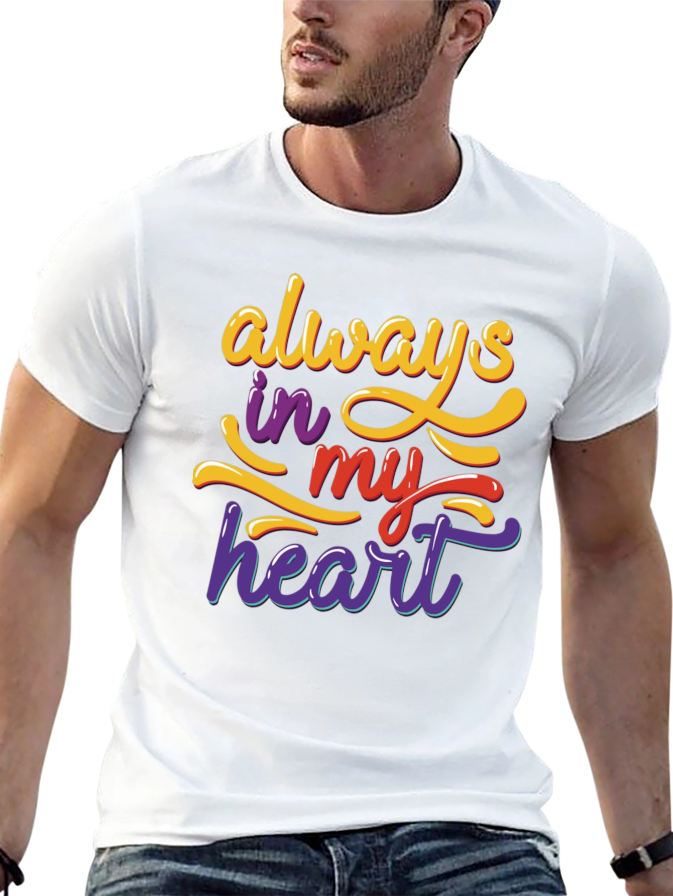 Always In My Heart Graphic Tee - Black