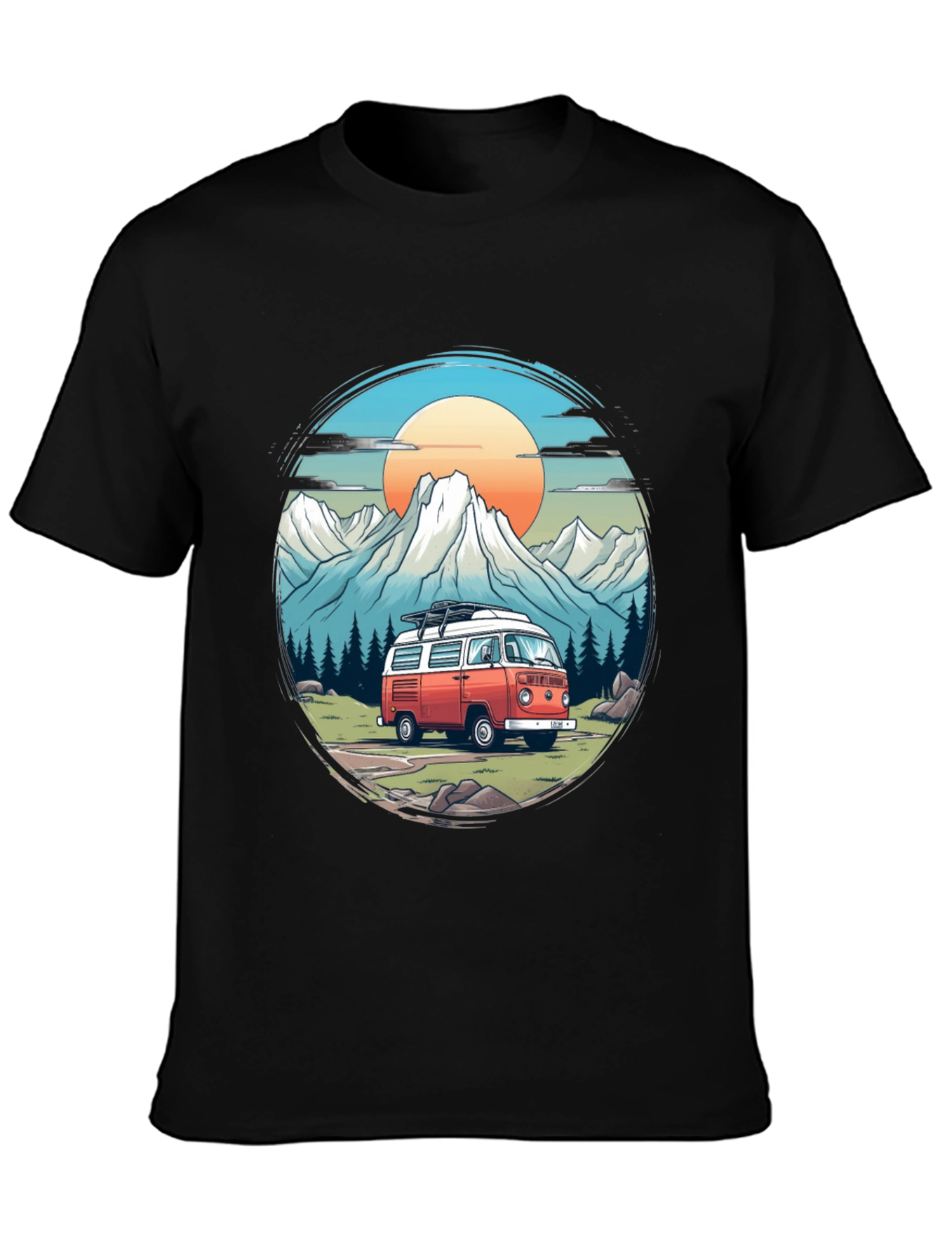 Retro Camper Van Adventure T-Shirt