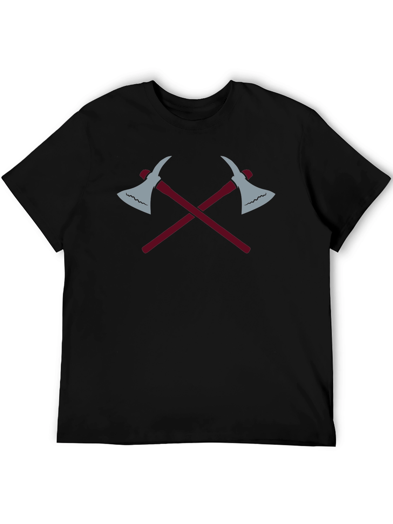 Crossed Axes Graphic Tee - Black
