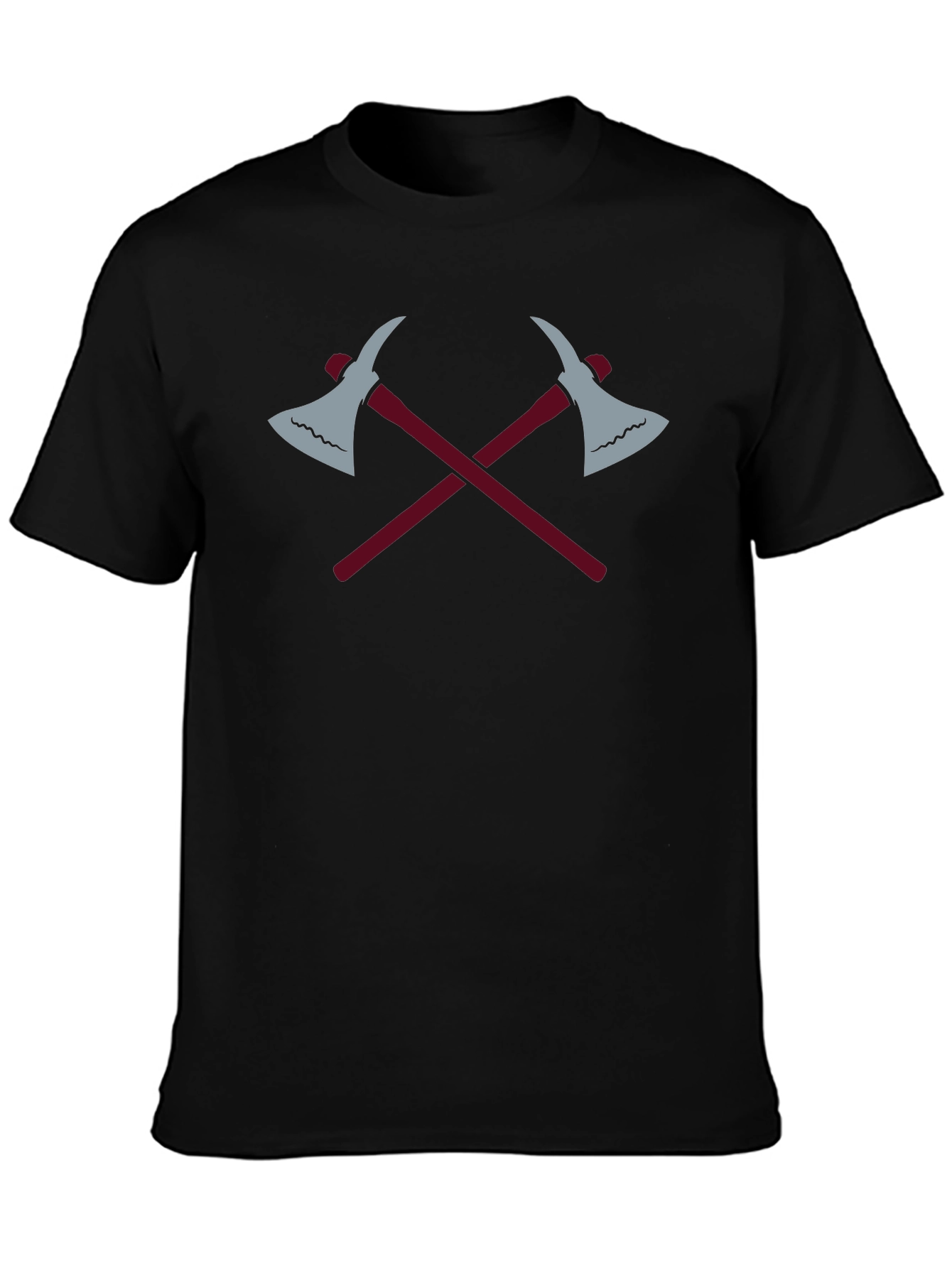 Crossed Axes Graphic Tee - Black