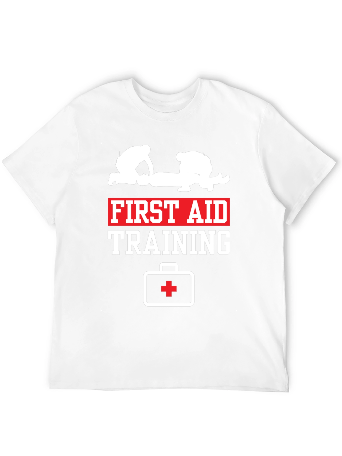 First Aid Training Black Cotton T-Shirt