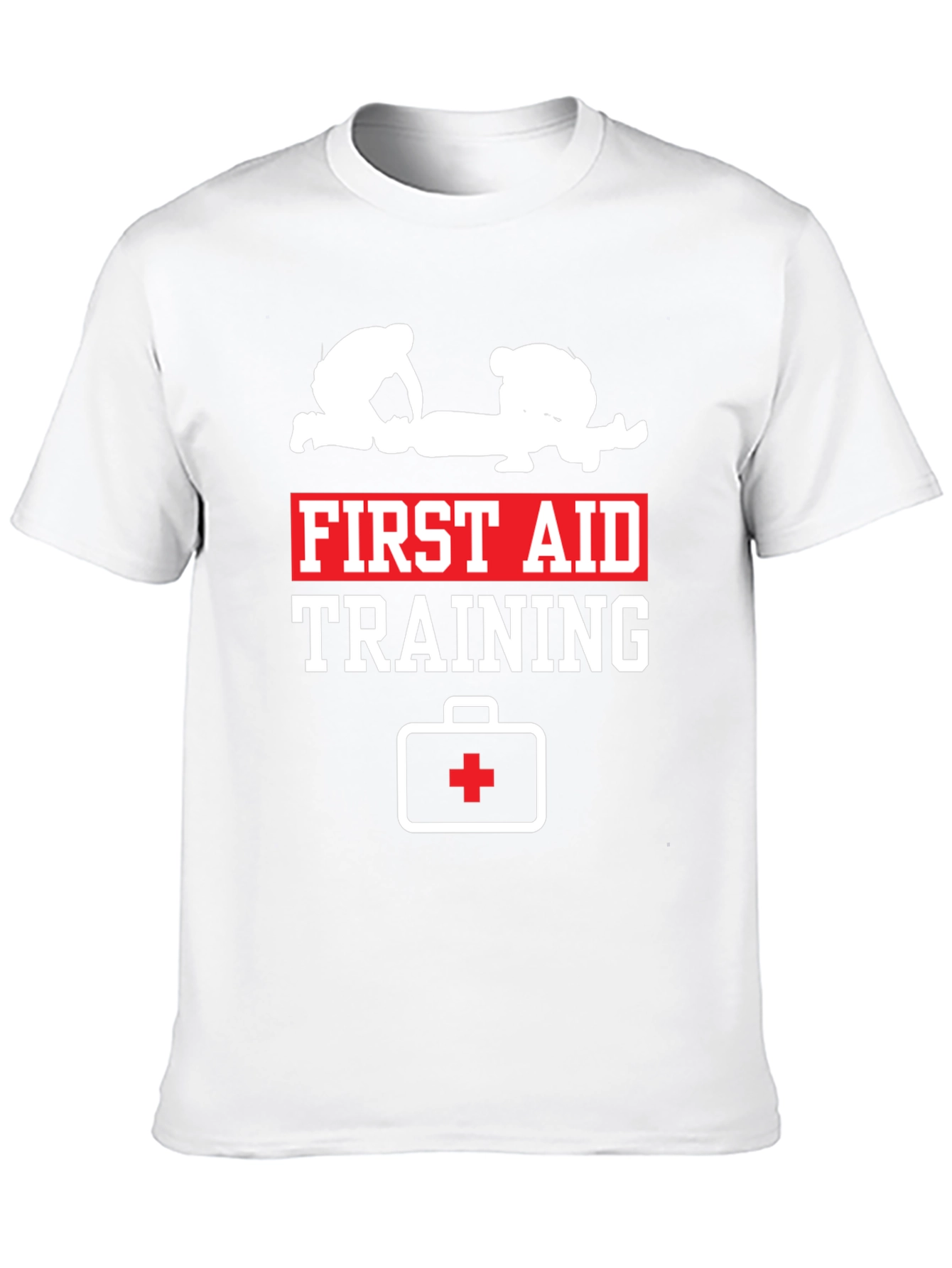 First Aid Training Black Cotton T-Shirt
