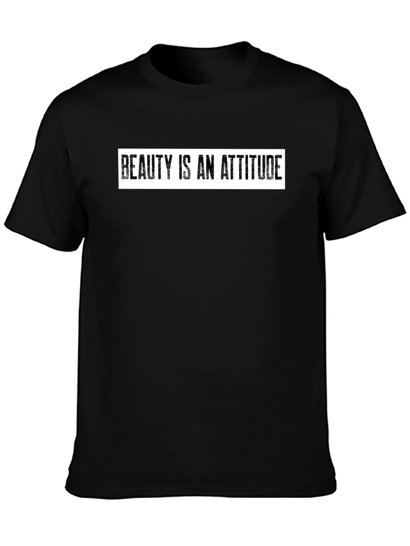 Beauty is an Attitude Black T-Shirt