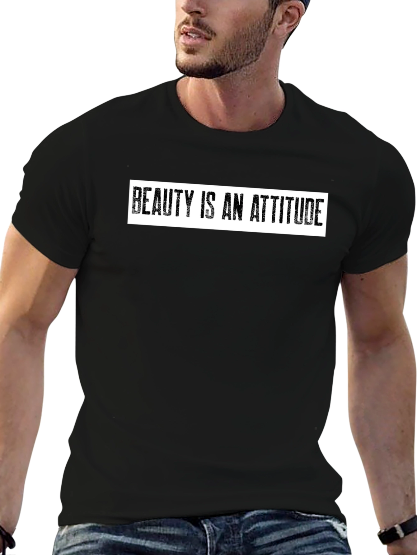 Beauty is an Attitude Black T-Shirt