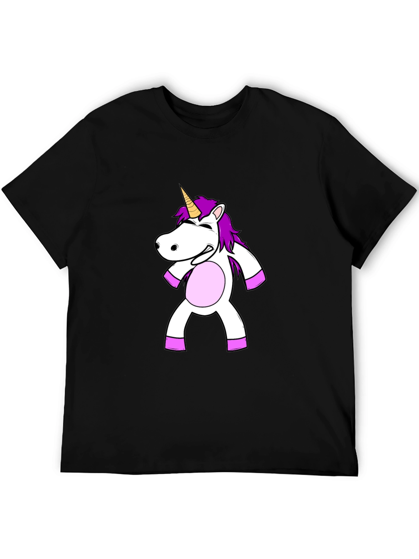 Unicorn Graphic Black T-Shirt
