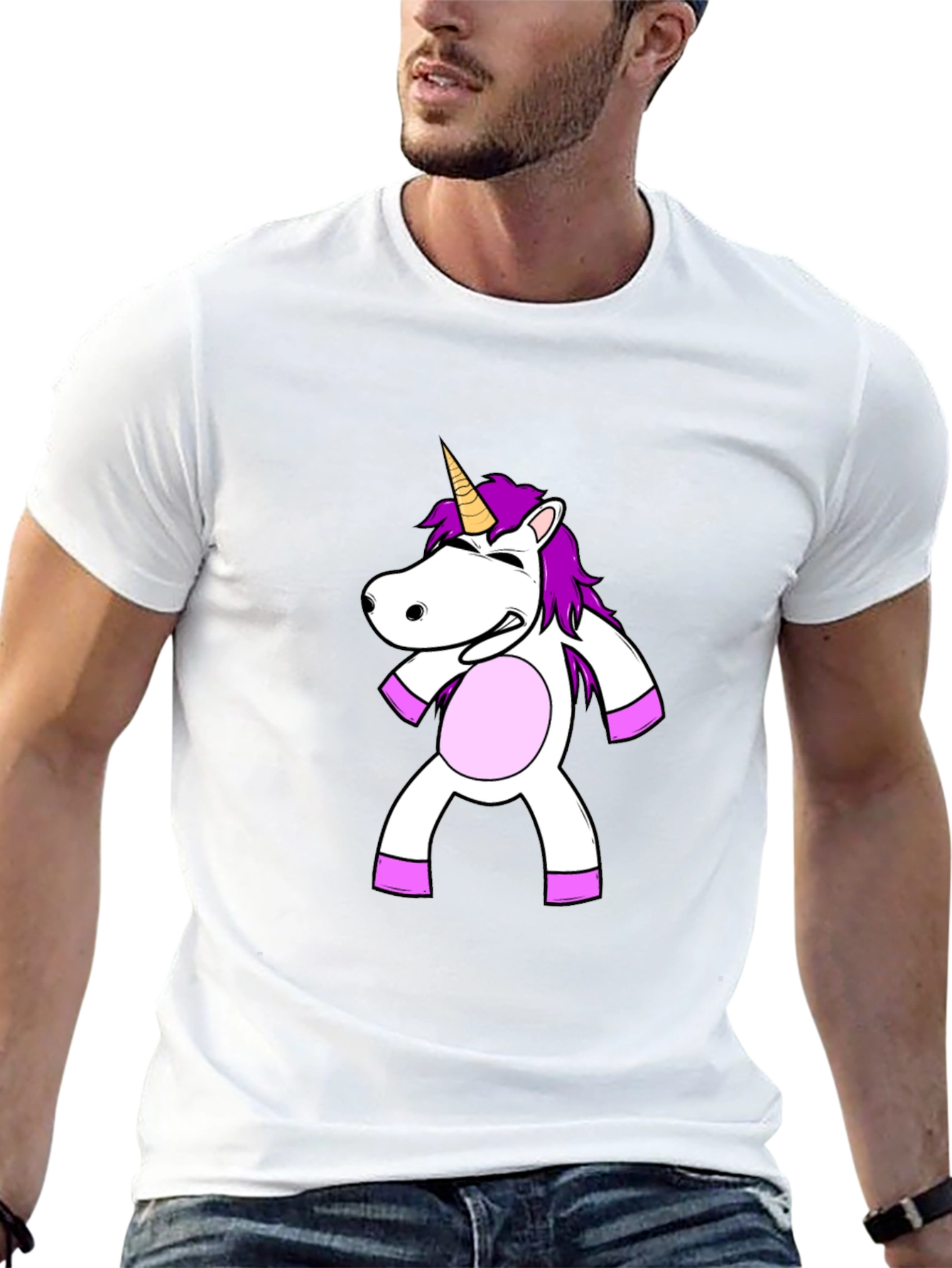 Unicorn Graphic Black T-Shirt
